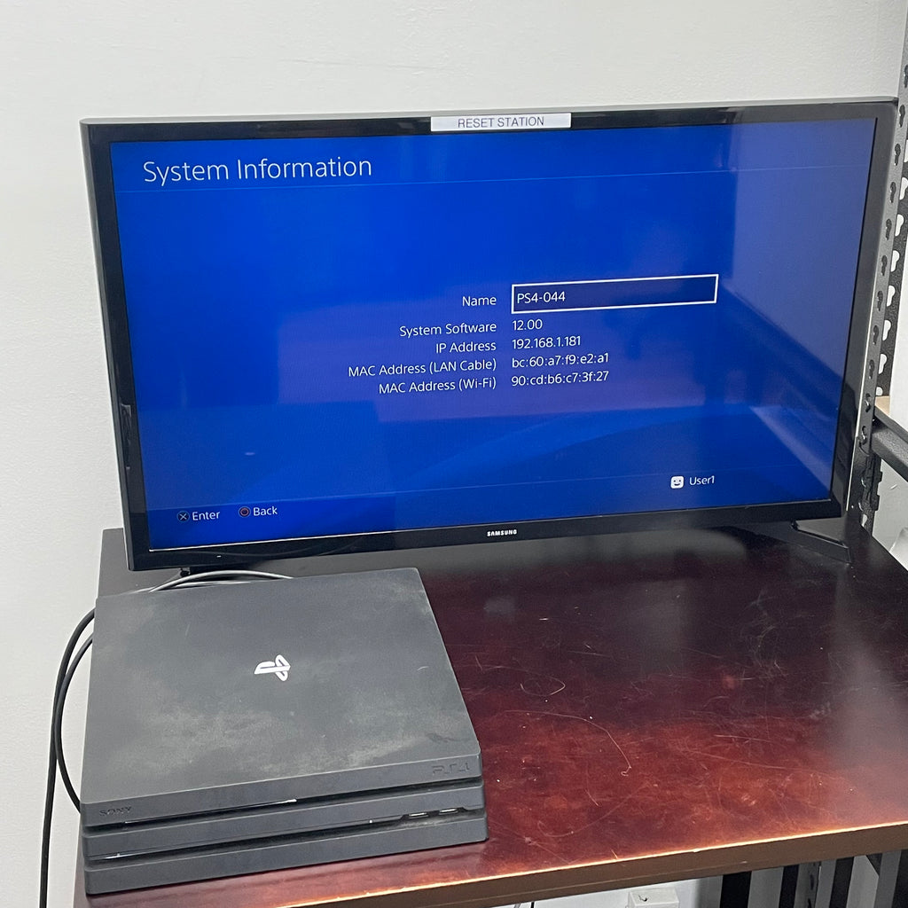Sony PlayStation 4 Pro CUH-7015B 2TB Black w/ Controller, Power Cable and 2 Games