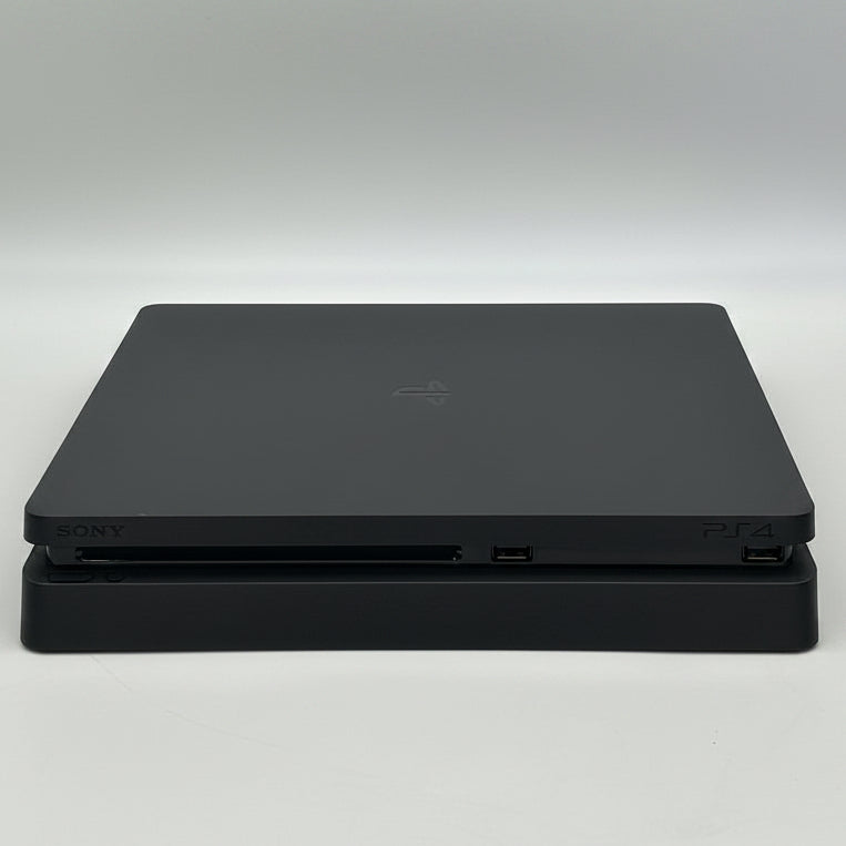Sony PS4 Slim 1TB Console Black Bundle + 3 Games & 2 Controllers - Tested (Drift)