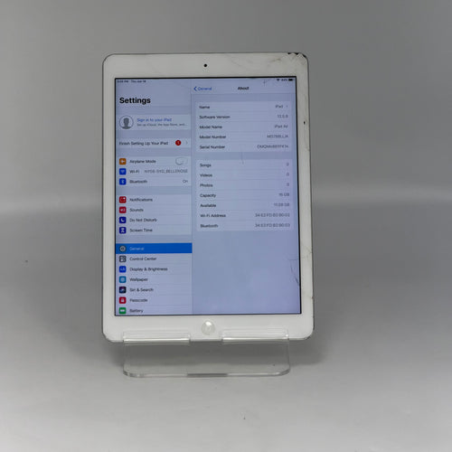 Apple iPad Air 1st Gen A1474 32GB Wi-Fi Only READ