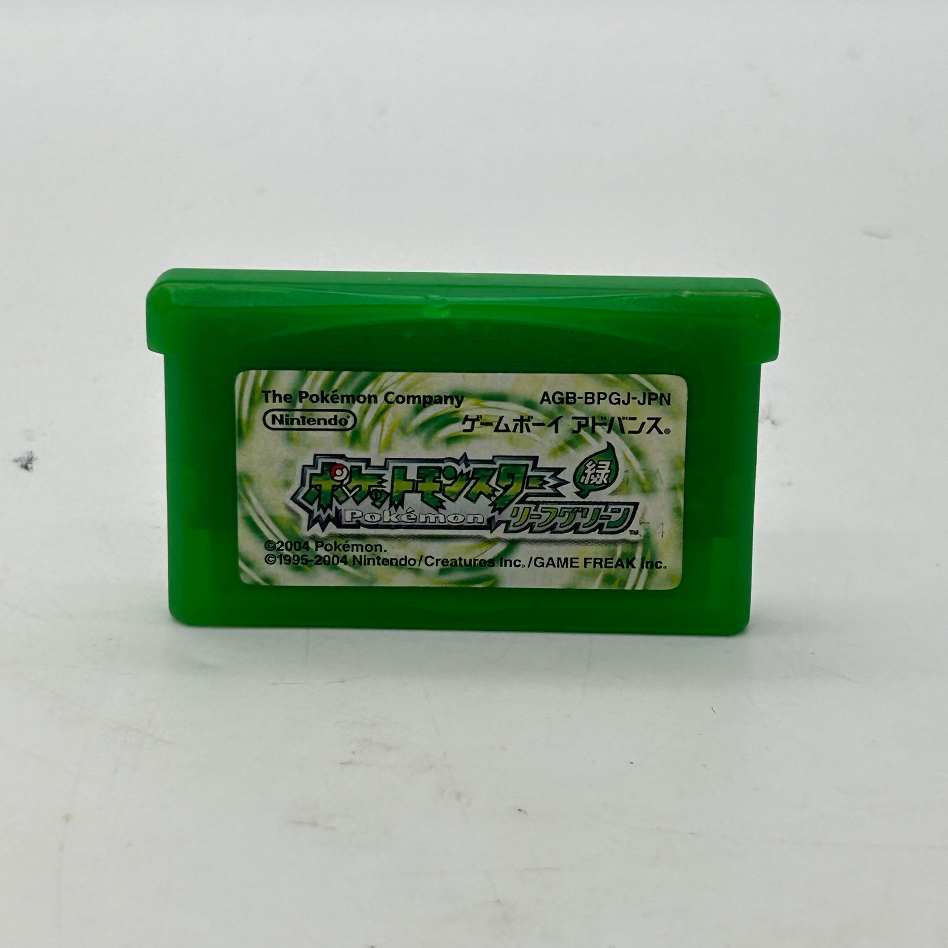 Pokemon Leaf Green Version Gameboy Advance Japanese Game GBA Cartridge