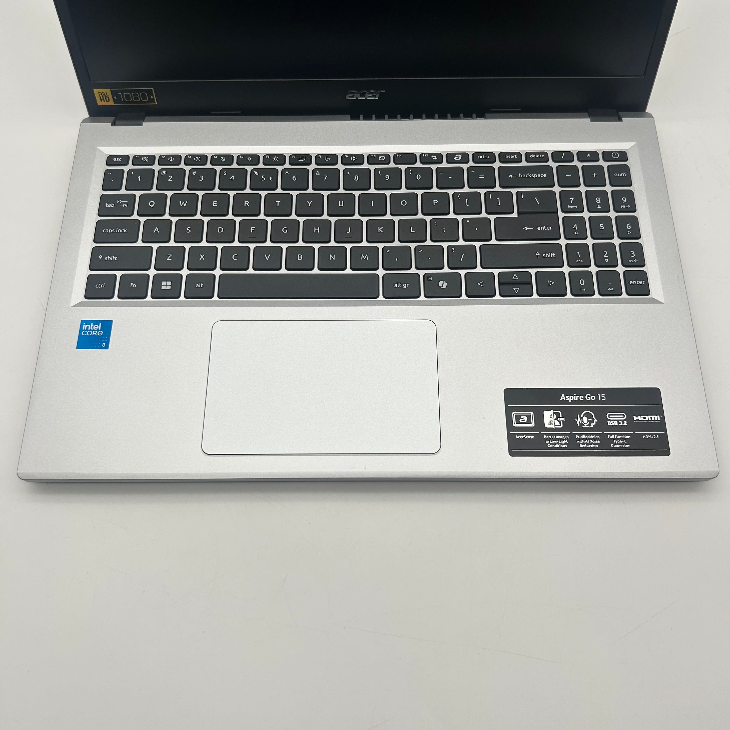 Dell Aspire Go 15 Laptop - Intel Core TM 3 N355, 8GB RAM, 128GB SSD, w/ Charger