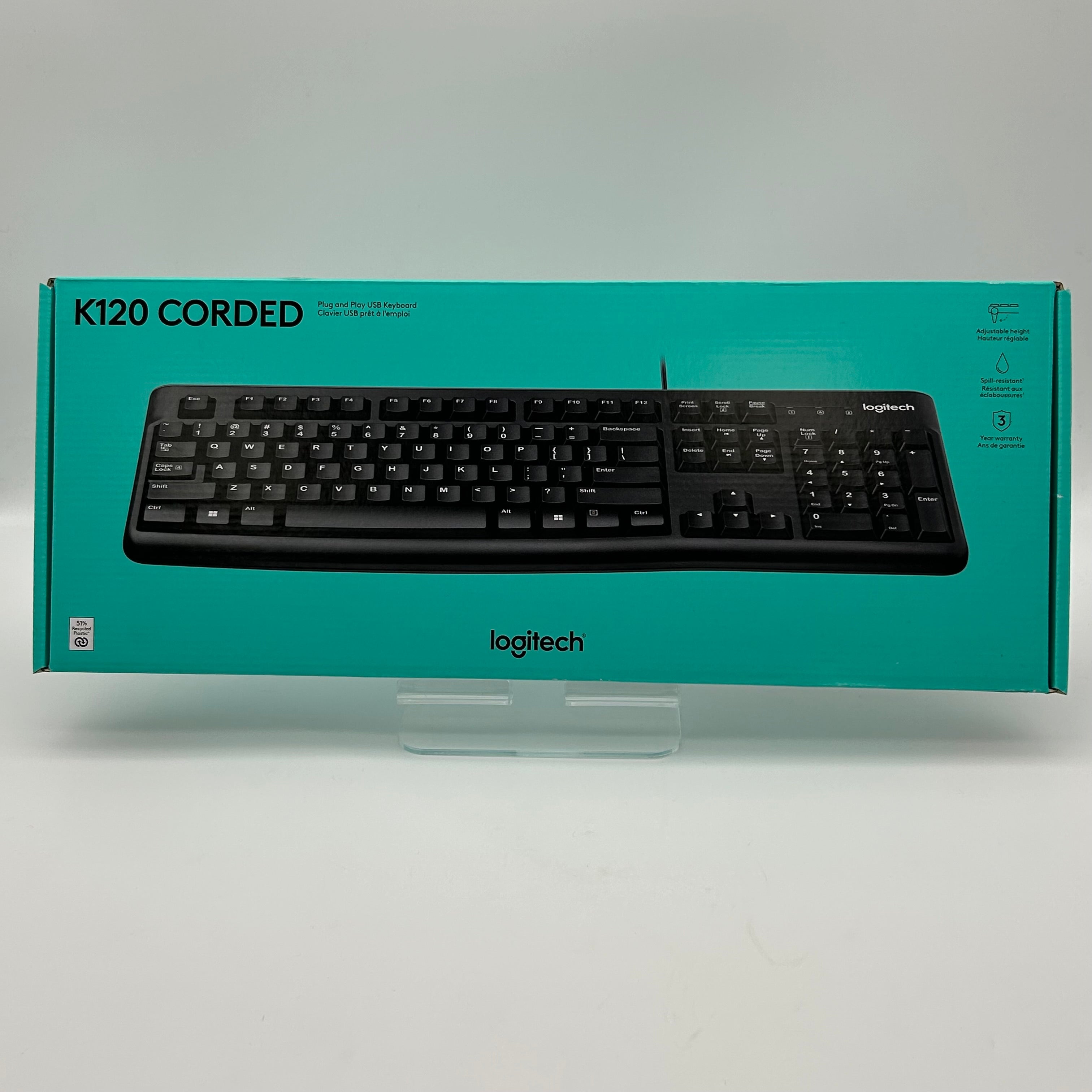 Logitech K120 Black Keyboard - New In Box
