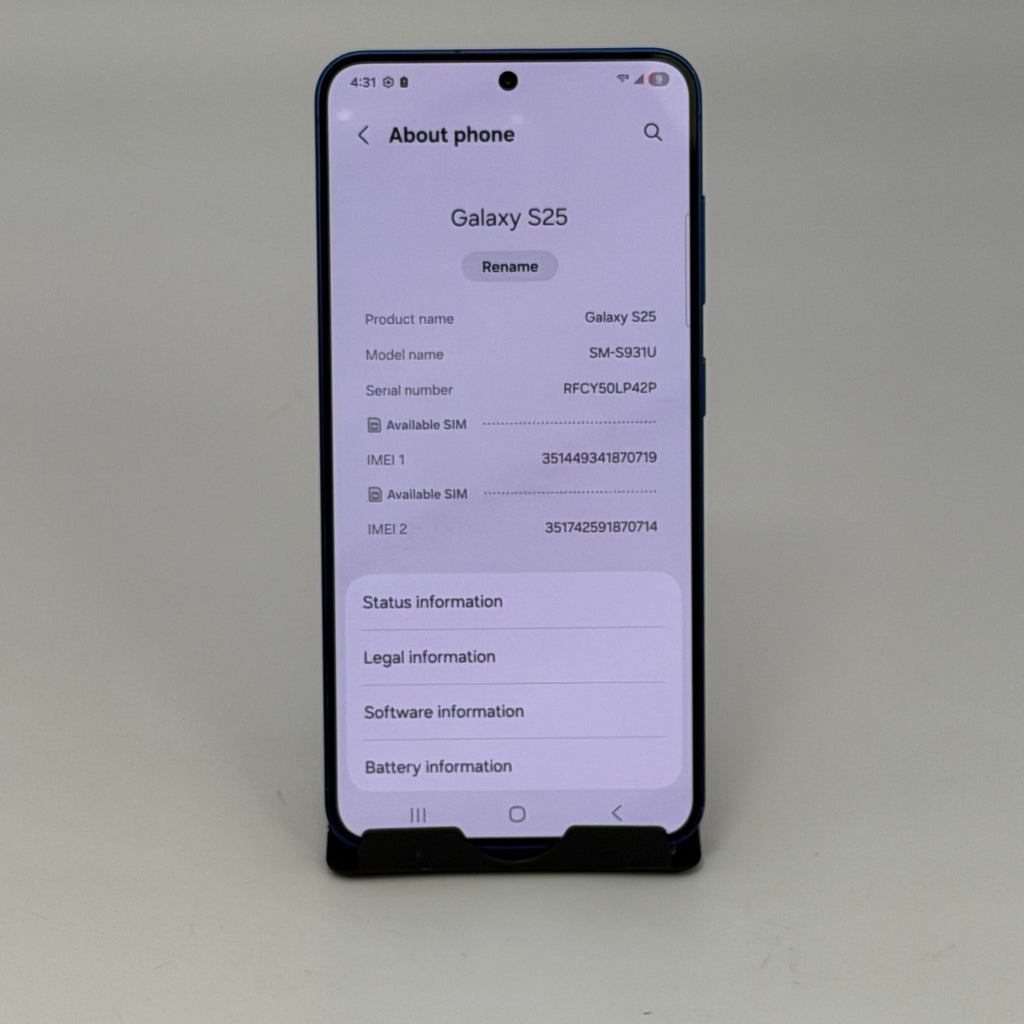 T-Mobile Samsung Galaxy S25 256GB Navy SM-S931U