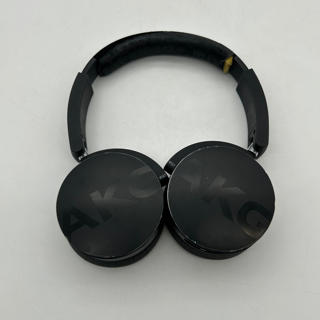 AKG Y50 Bluetooth Over-Ear Headband Headphones, Black, Double Earpiece