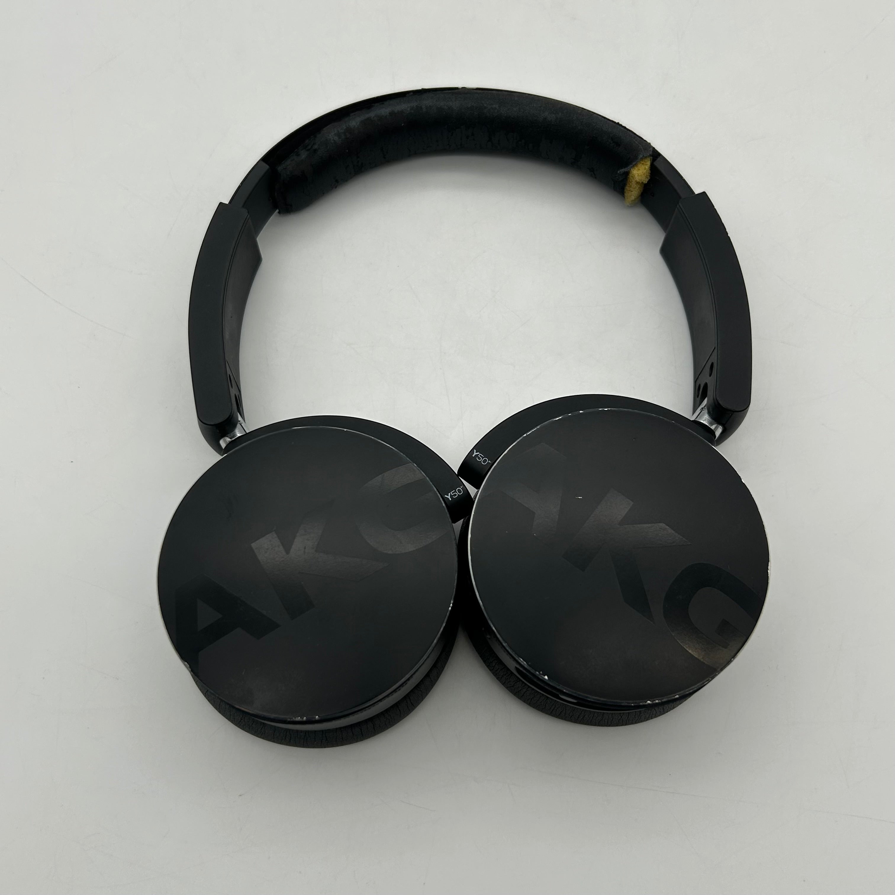 AKG Y50 Bluetooth Over-Ear Headband Headphones, Black, Double Earpiece
