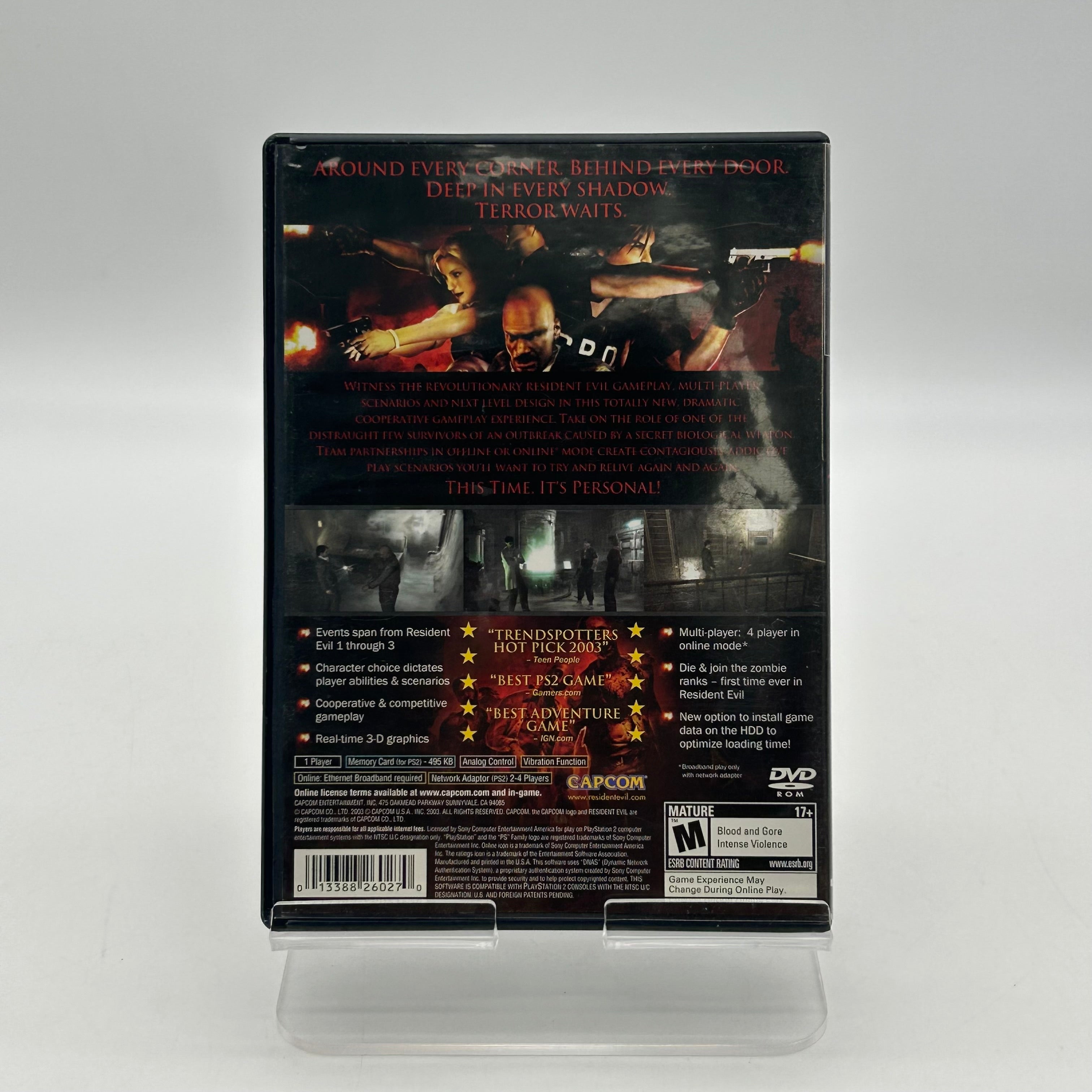 Resident Evil Outbreak for Playstation 2 w/ Manual and Case