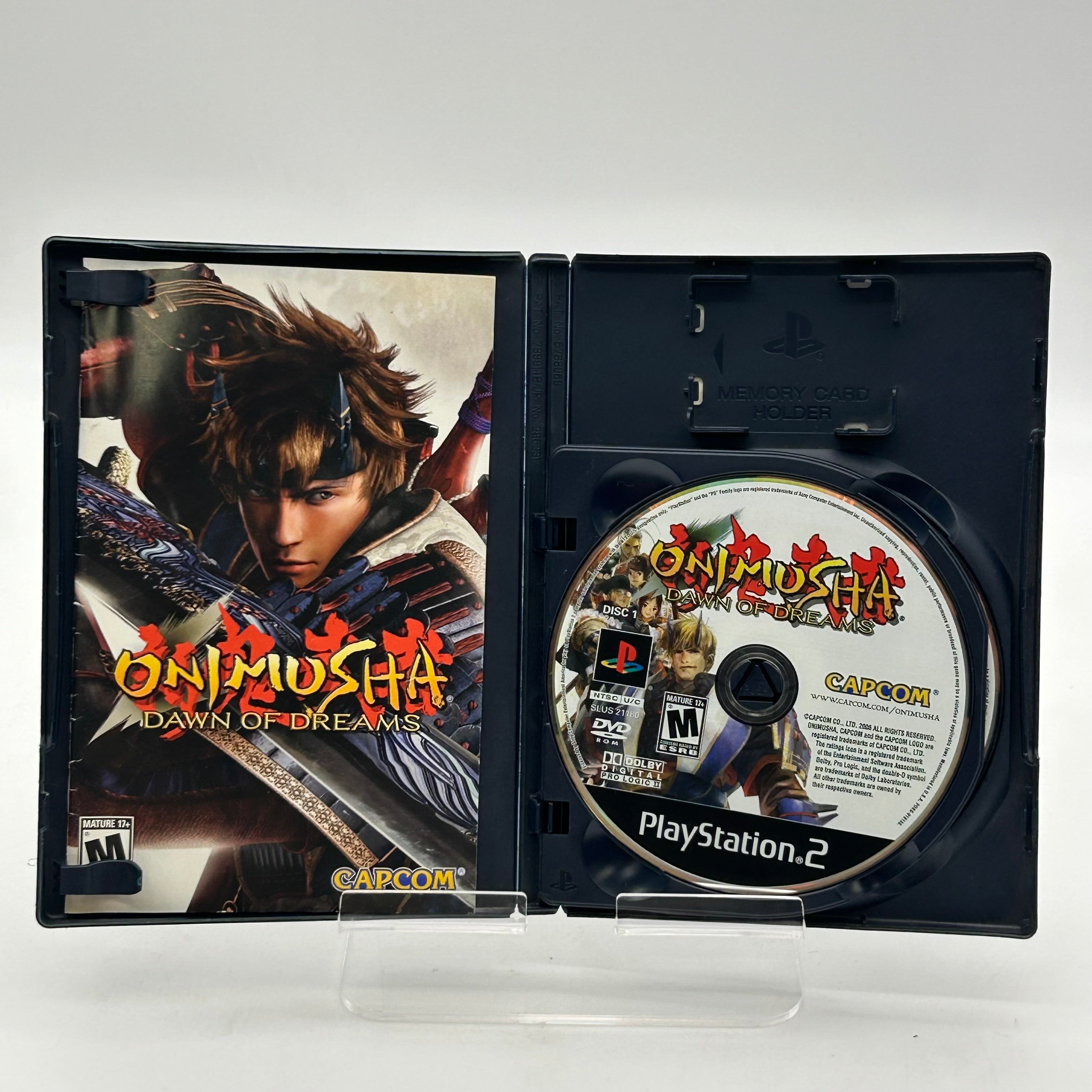 Onimusha: Dawn of Dreams PlayStation 2 PS2 - Disc Case Manual Inserts