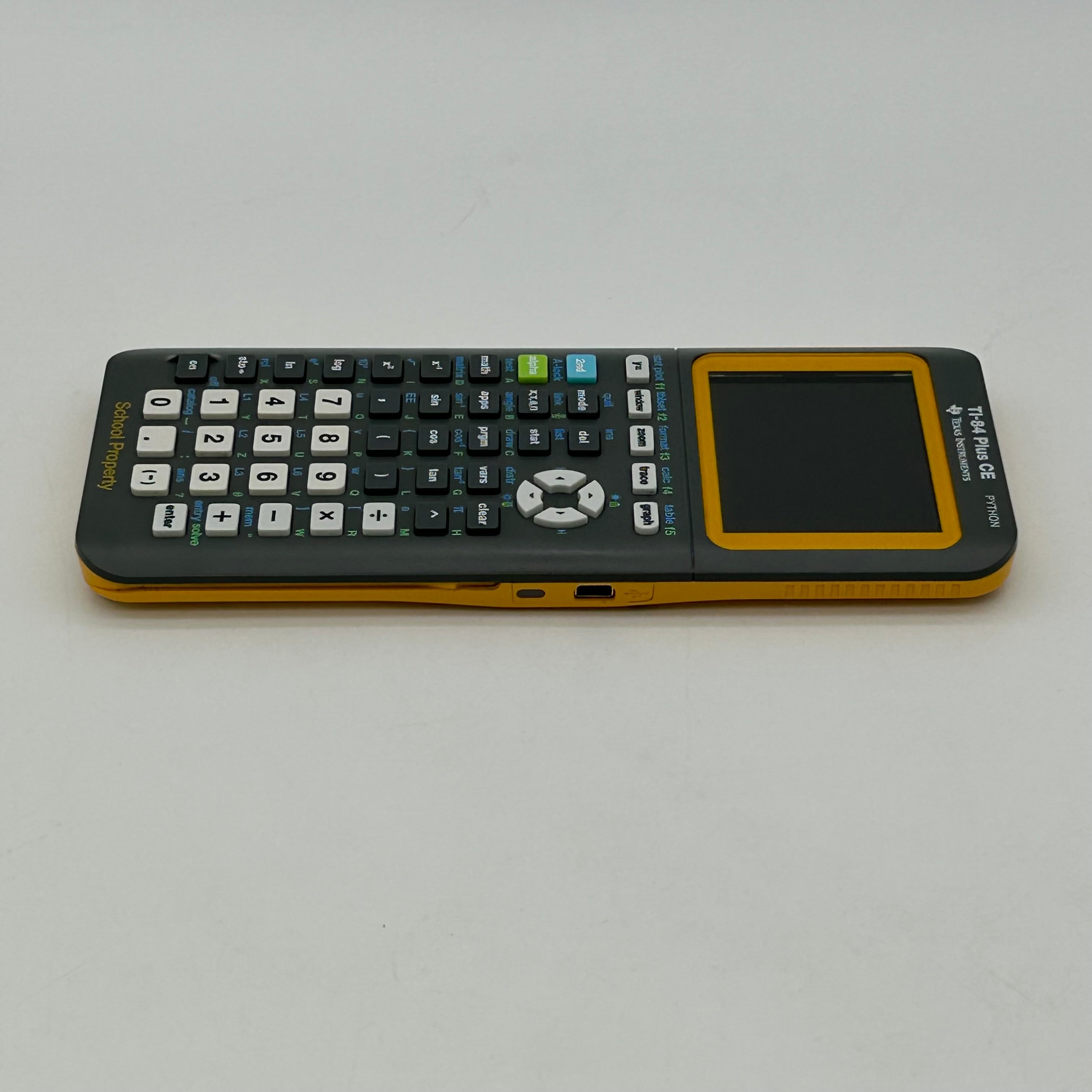 Texas Instruments TI-84 Plus CE Python Yellow School Graphing Calculator
