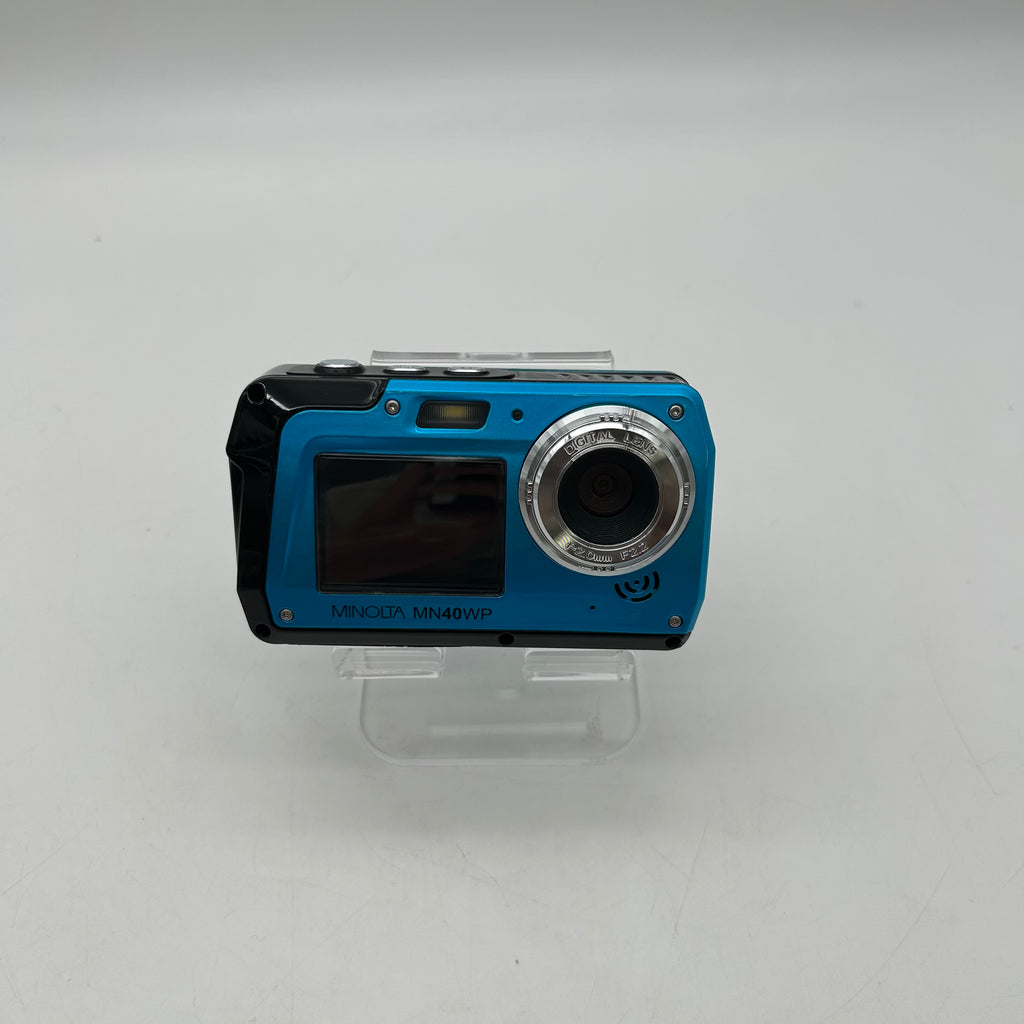 Minolta MN40WP 48.0MP Waterproof Dual Screen Digital Camera w/16 GB SD | TESTED
