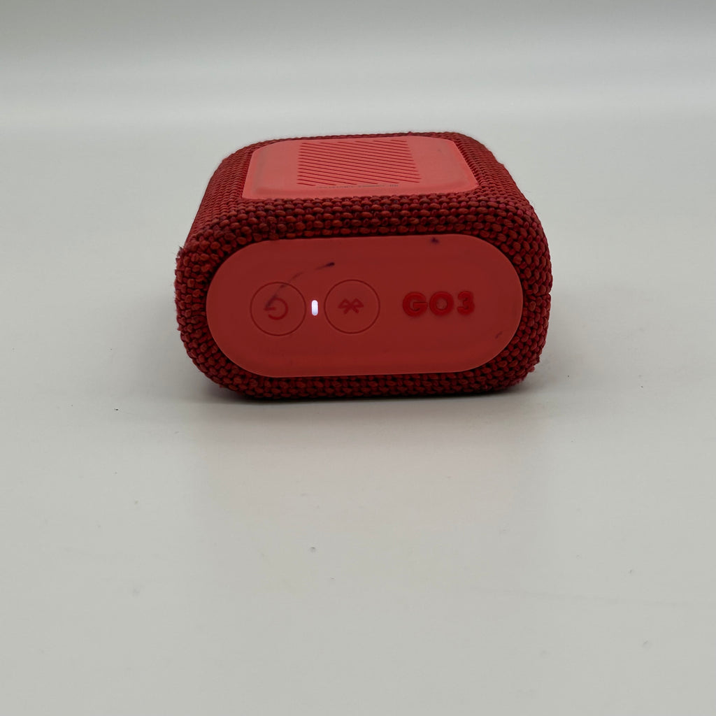 JBL - GO3 Portable Waterproof Wireless Speaker - Red