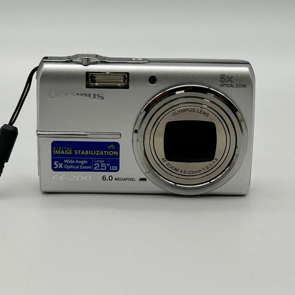 Olympus FE-200 6.0MP Digital Camera Silver Bundle - Tested Working 1GB xD Card