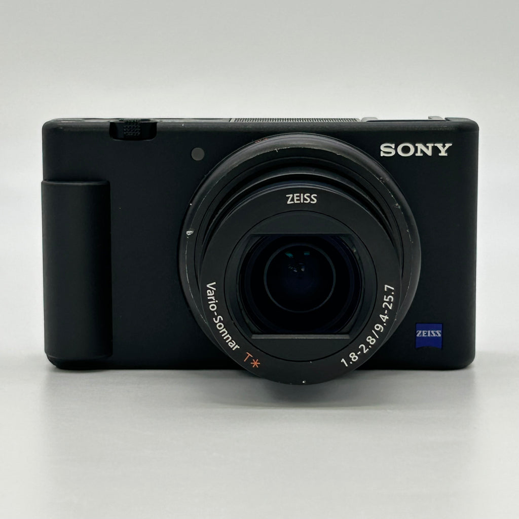 Sony ZV-1 Compact Digital Camera Zeiss Lens Flip-out Screen Black USB f/1.8-2.8 - Black - Used