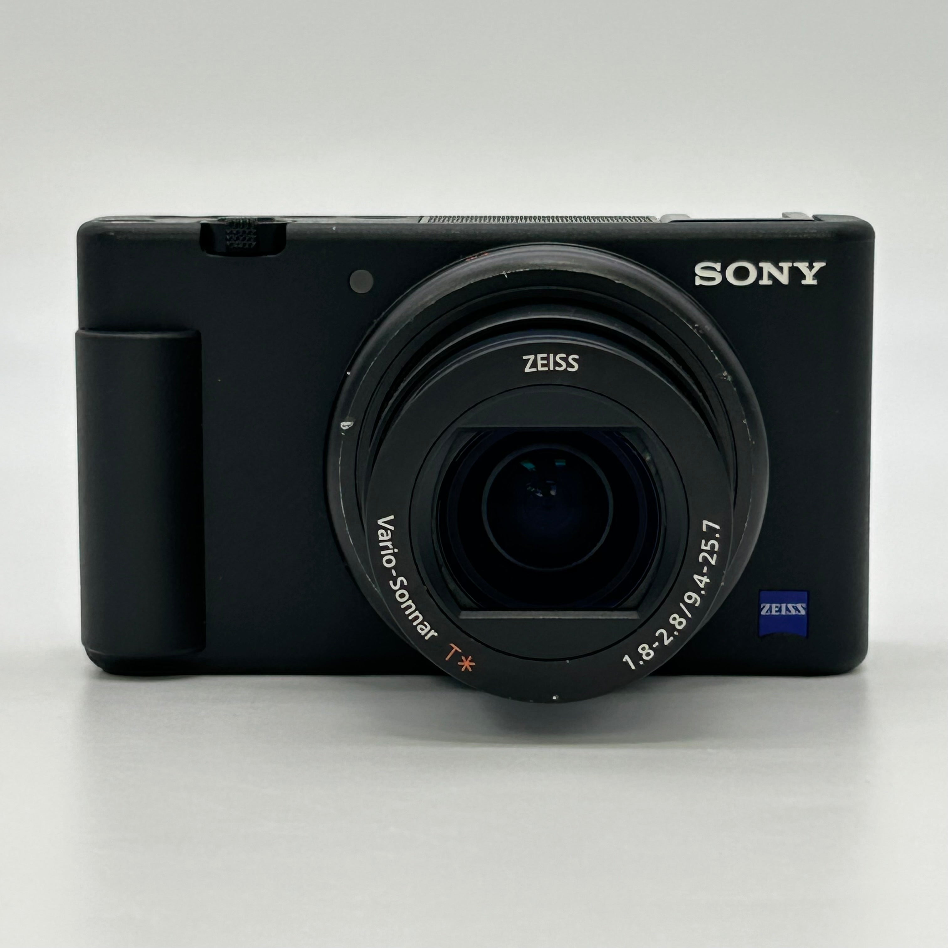 Sony ZV-1 Compact Digital Camera Zeiss Lens Flip-out Screen Black USB f/1.8-2.8 - Black - Used
