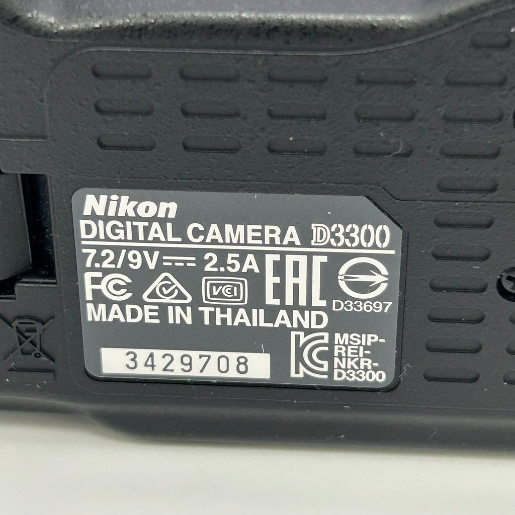 Nikon D3300 Digital SLR Camera - Black (Body Only) - READ