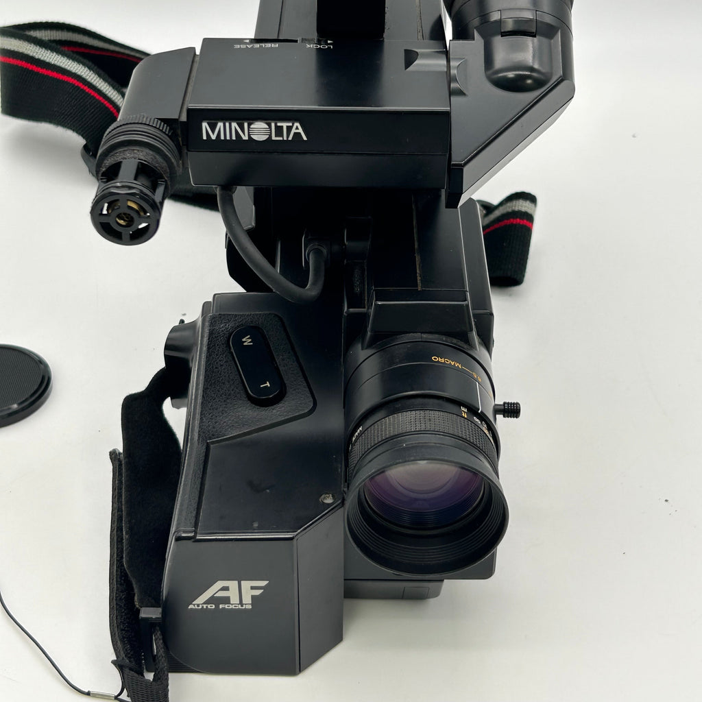 Vintage Minolta CR-1000S AF VHS Camcorder Movie Camera Bundle Charger Untested