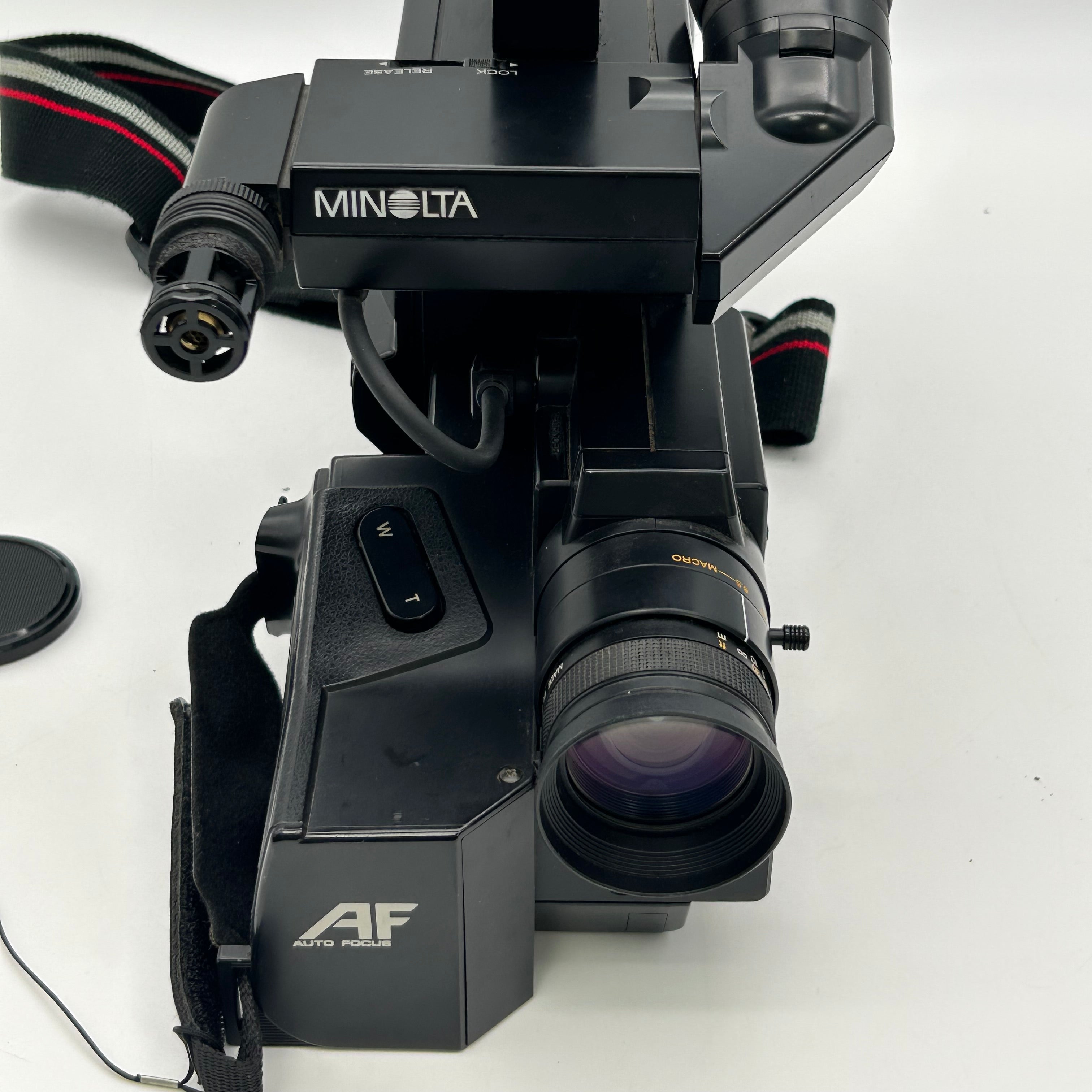 Vintage Minolta CR-1000S AF VHS Camcorder Movie Camera Bundle Charger Untested
