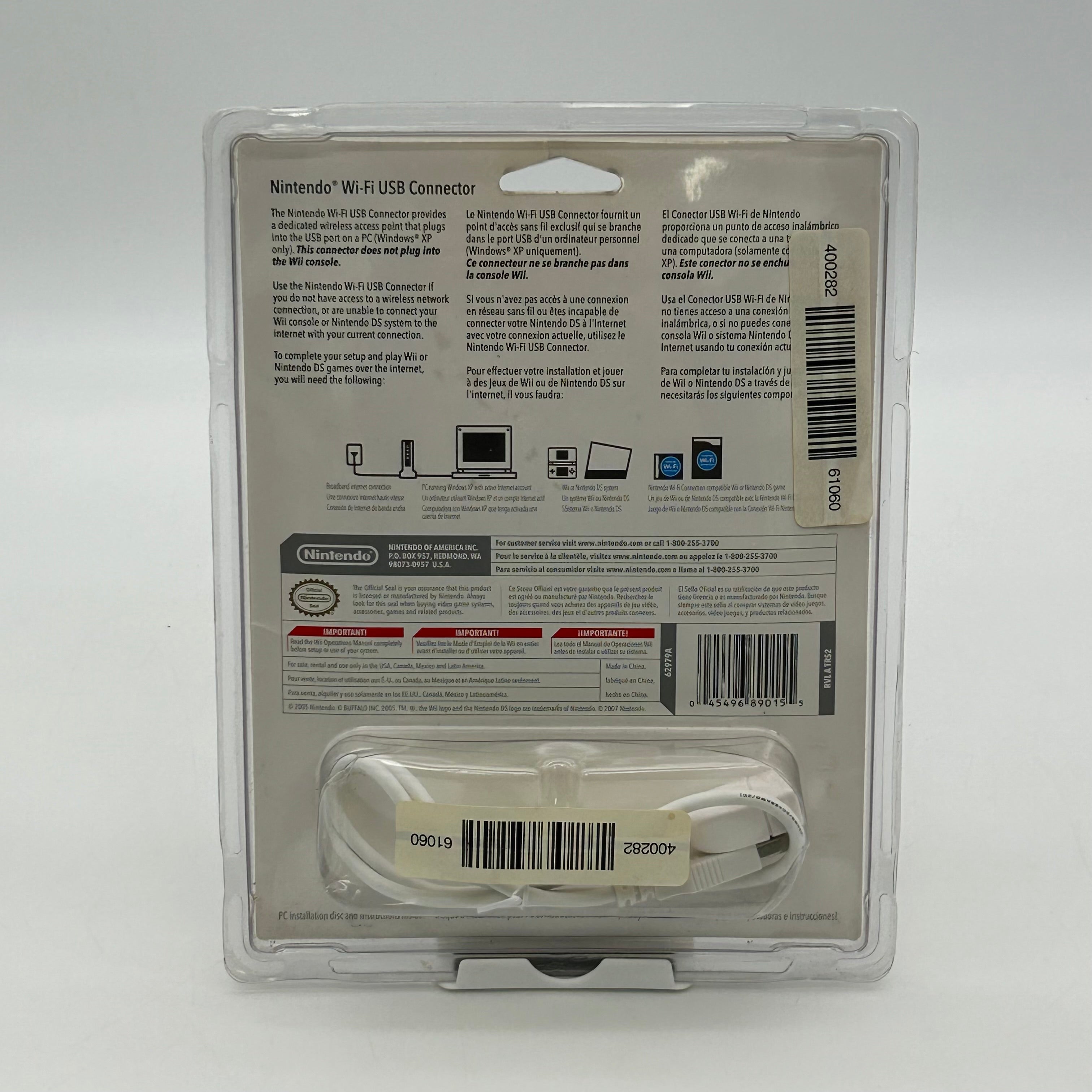 Nintendo Wi-Fi USB Connector for Wii & Nintendo DS - New