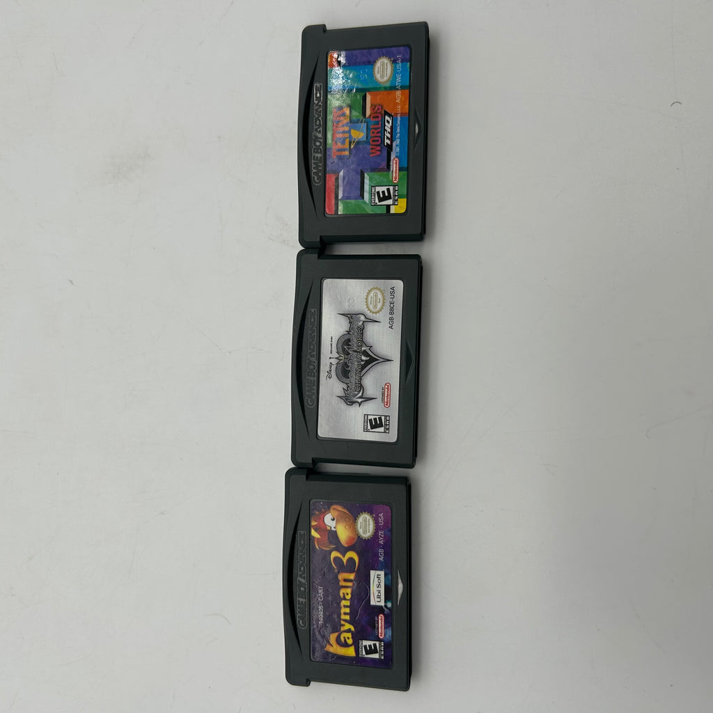 Gameboy Advance Indigo Console w/ Intec GameCube Link Cable + 3 Games - Tested