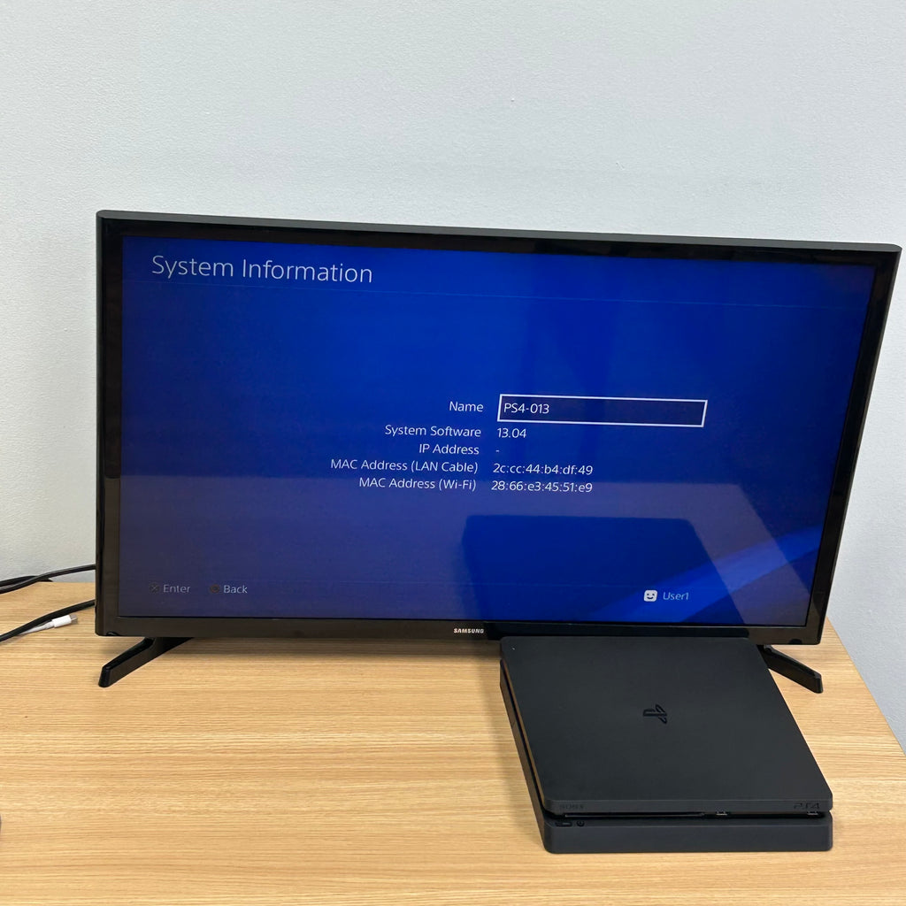 Sony Playstation 4 PS4 Slim 1TB CUH-2215B Console Bundle with 2 Controllers