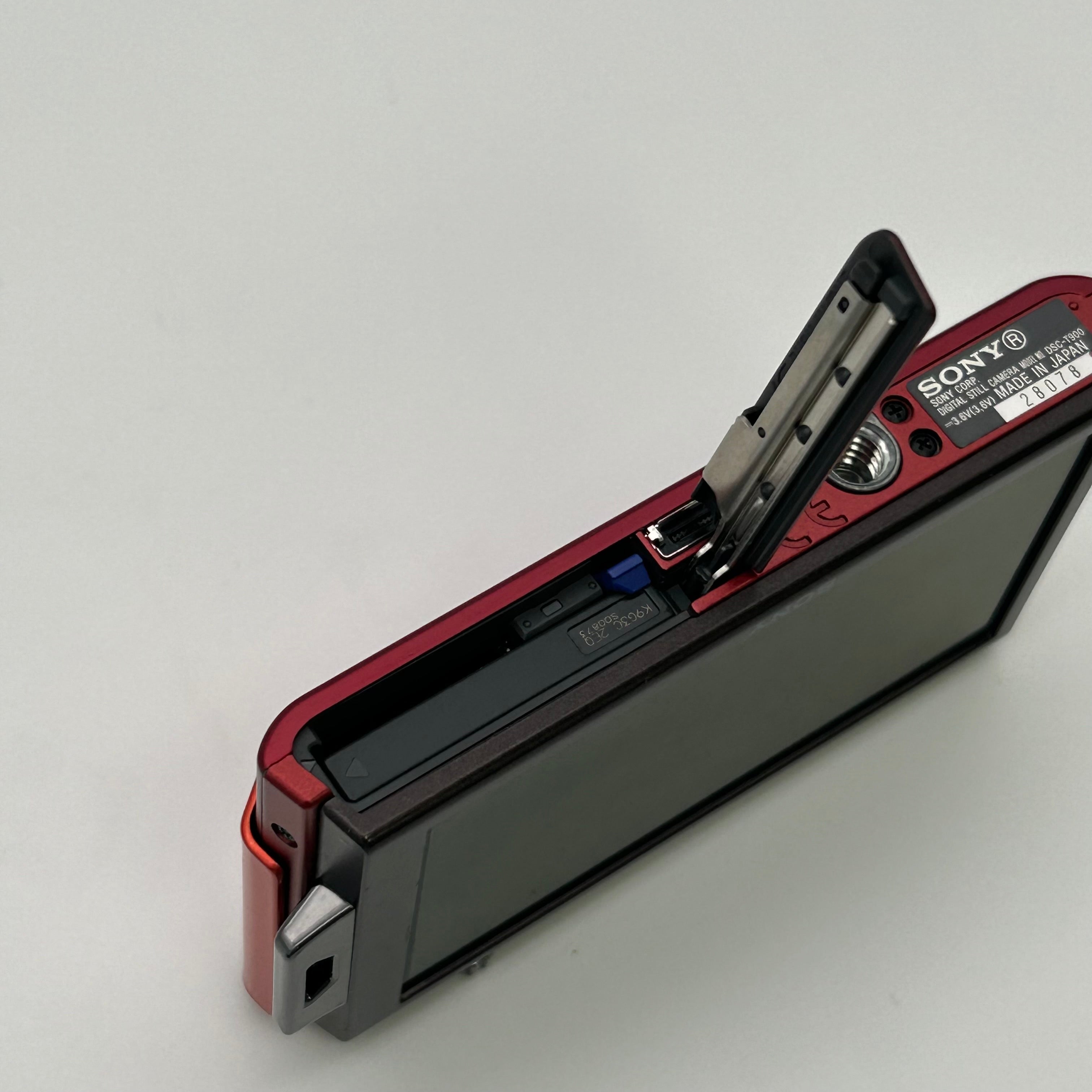 Sony DSC-T900 12.1MP CCD Red Digital Camera - Used