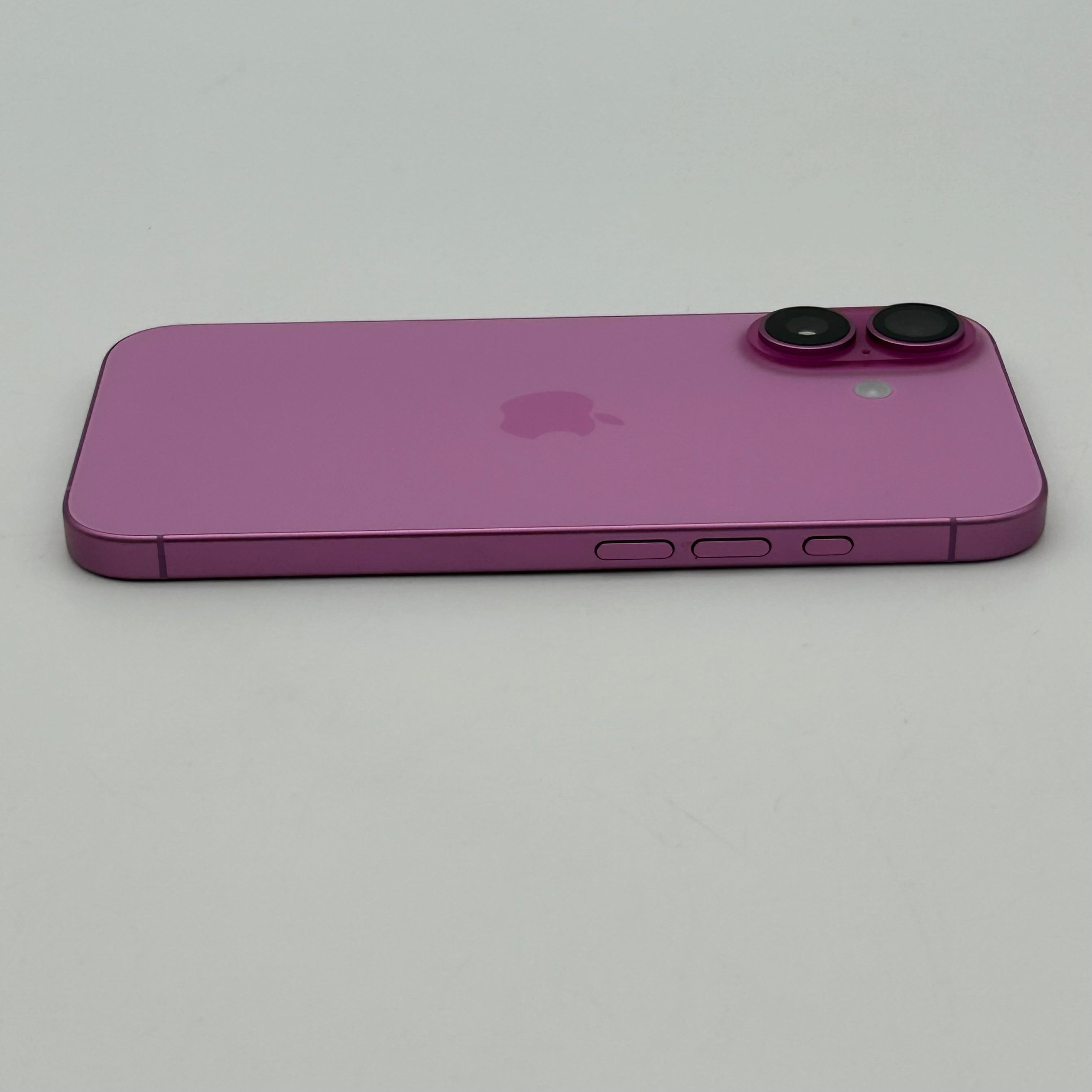 AT&T Apple iPhone 16 128GB A3081 MYAW3LL/A 100% Battery Health Pink Small Cracked