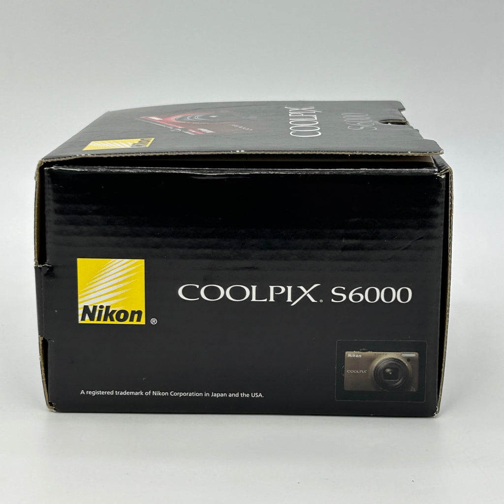 Nikon COOLPIX S6000 14.2MP Digital Camera Bronze - Bundle With Box & Case - VGC