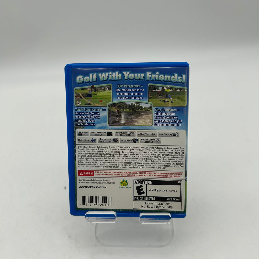Hot Shots Golf World Invitation PlayStation Vita PS Vita w/ Case & Manual