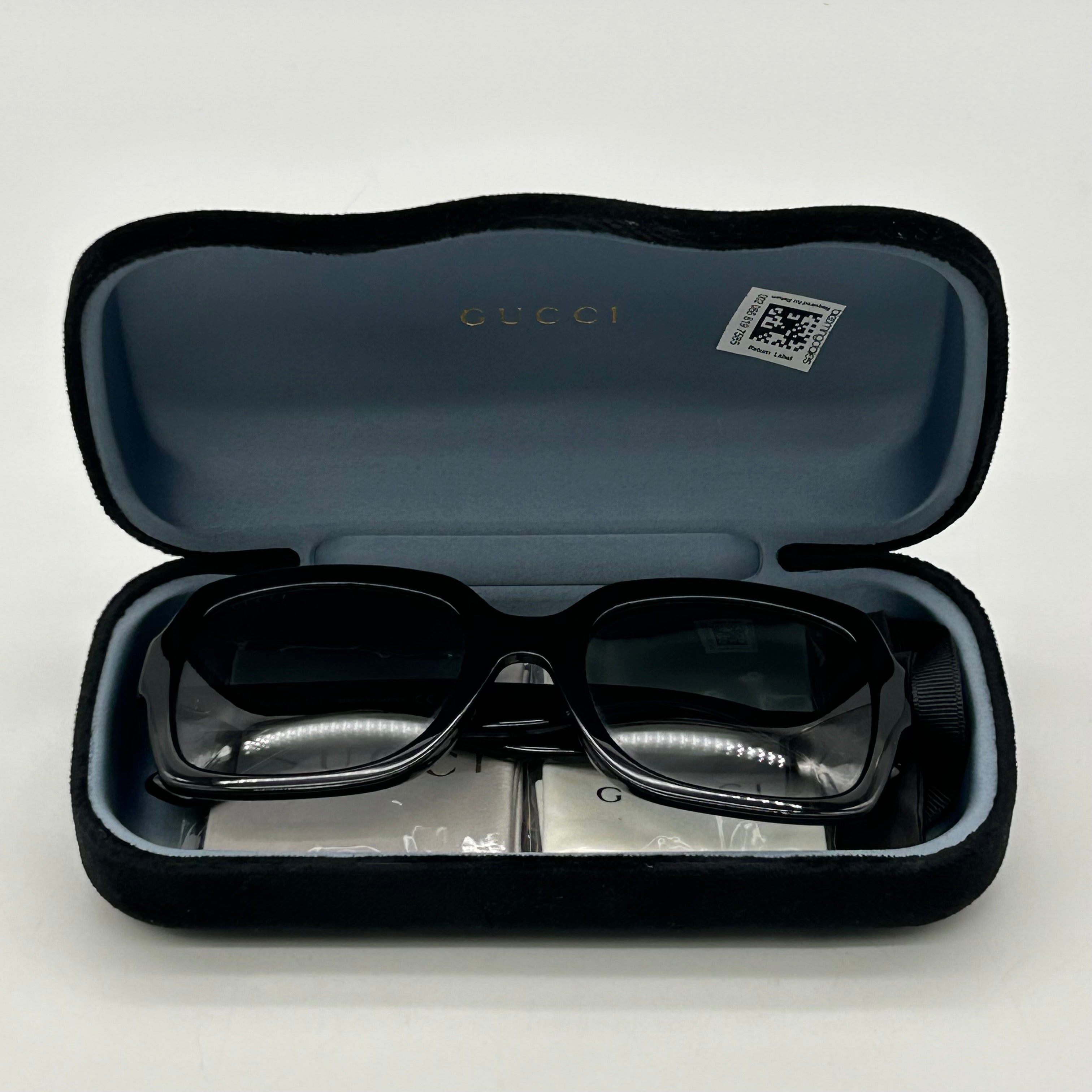 Authentic Gucci GG0036SN 001 Sunglasses Black Grey Gradient 54-22-140 Cat.3