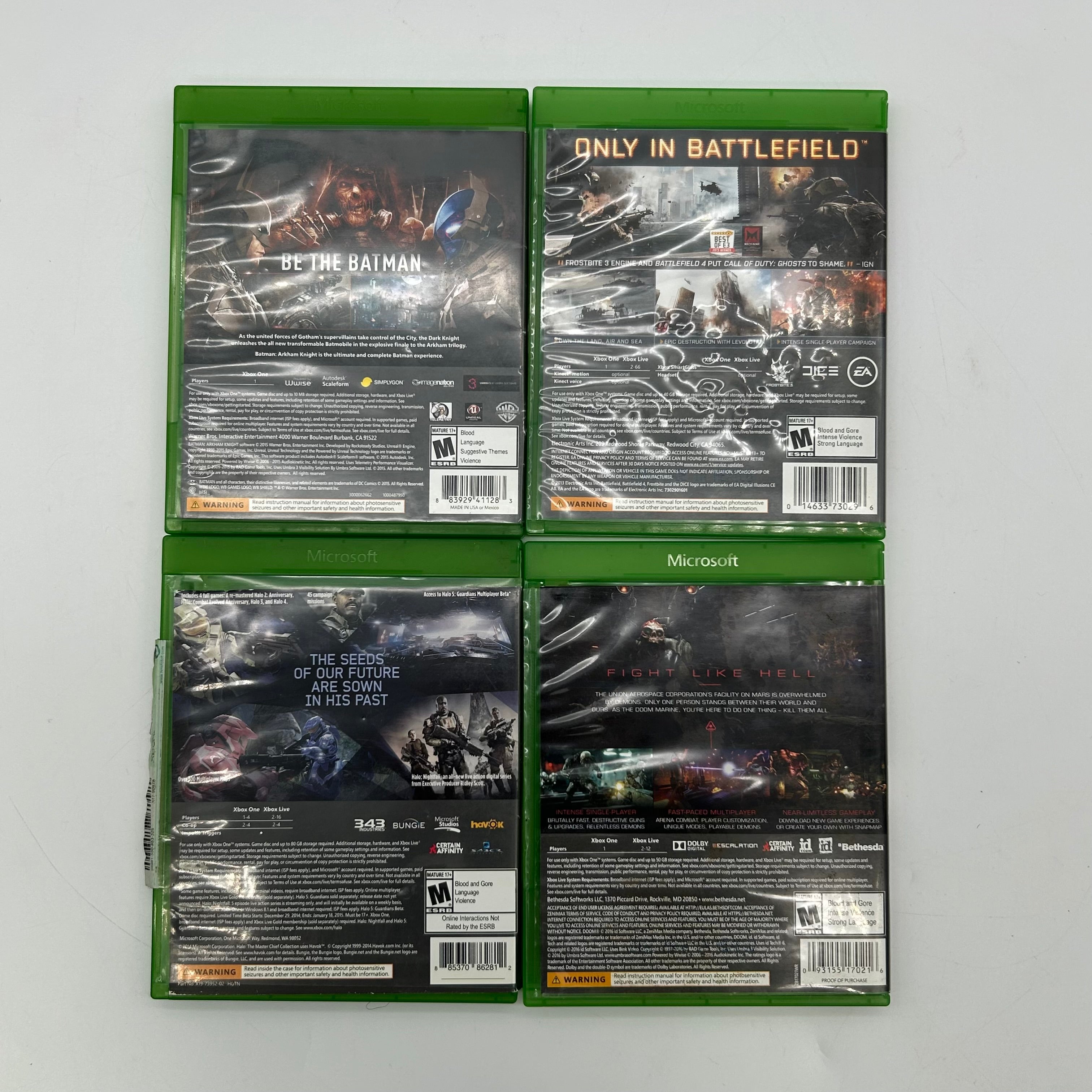 Microsoft Xbox One 1TB Console Gaming System Only Black 1540 W/ 4 Games Tested and Working