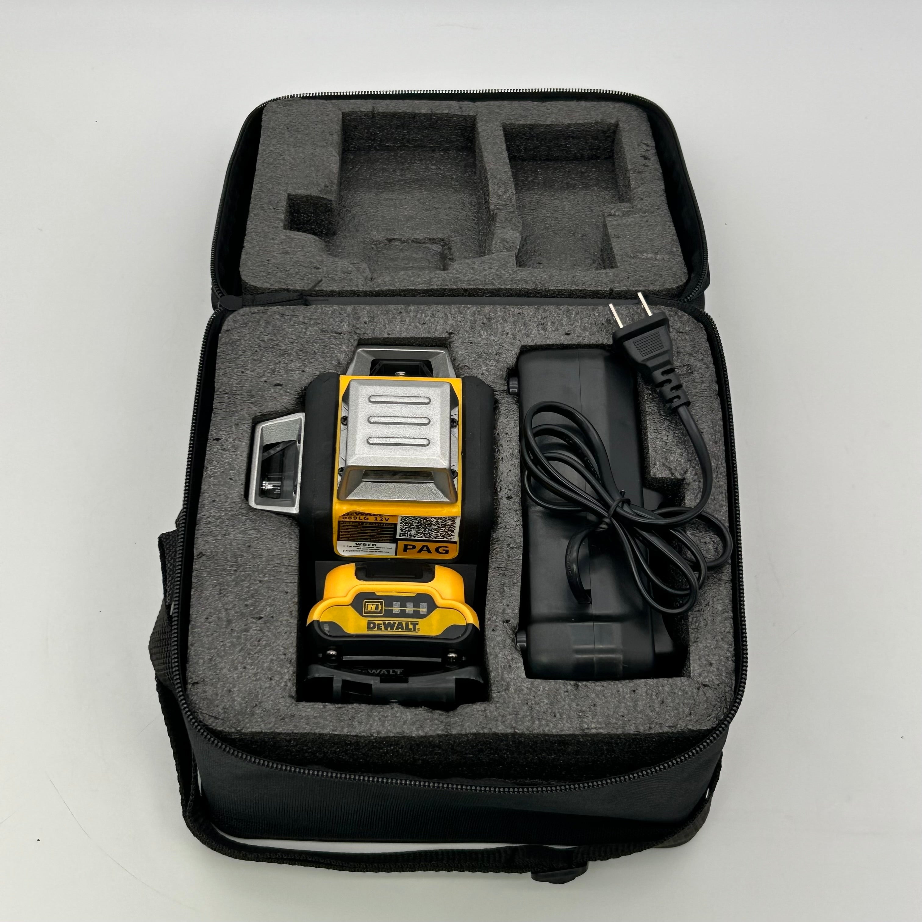 DeWALT DW089LG 12V Green 3x360 Laser Kit - 2 Beams Working, 1 Vertical Out