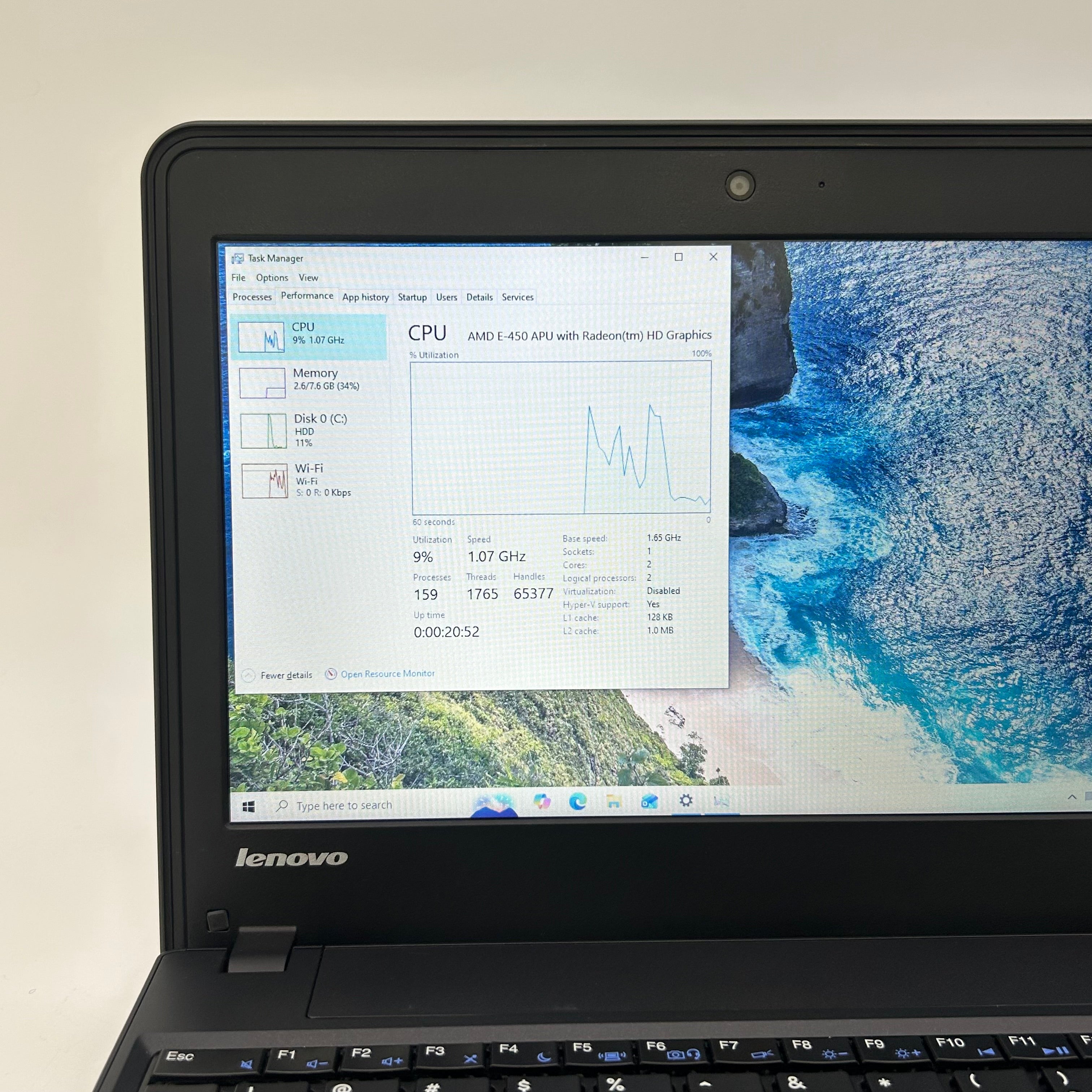 Lenovo ThinkPad X131e 11.6-inch AMD E-450 8GB RAM 320GB HDD Windows 10 Black Laptop