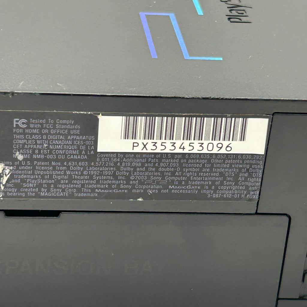 Sony PlayStation 2 PS2 Fat Console Bundle SCPH-50001 - 4 Games - Missing Tray Faceplate