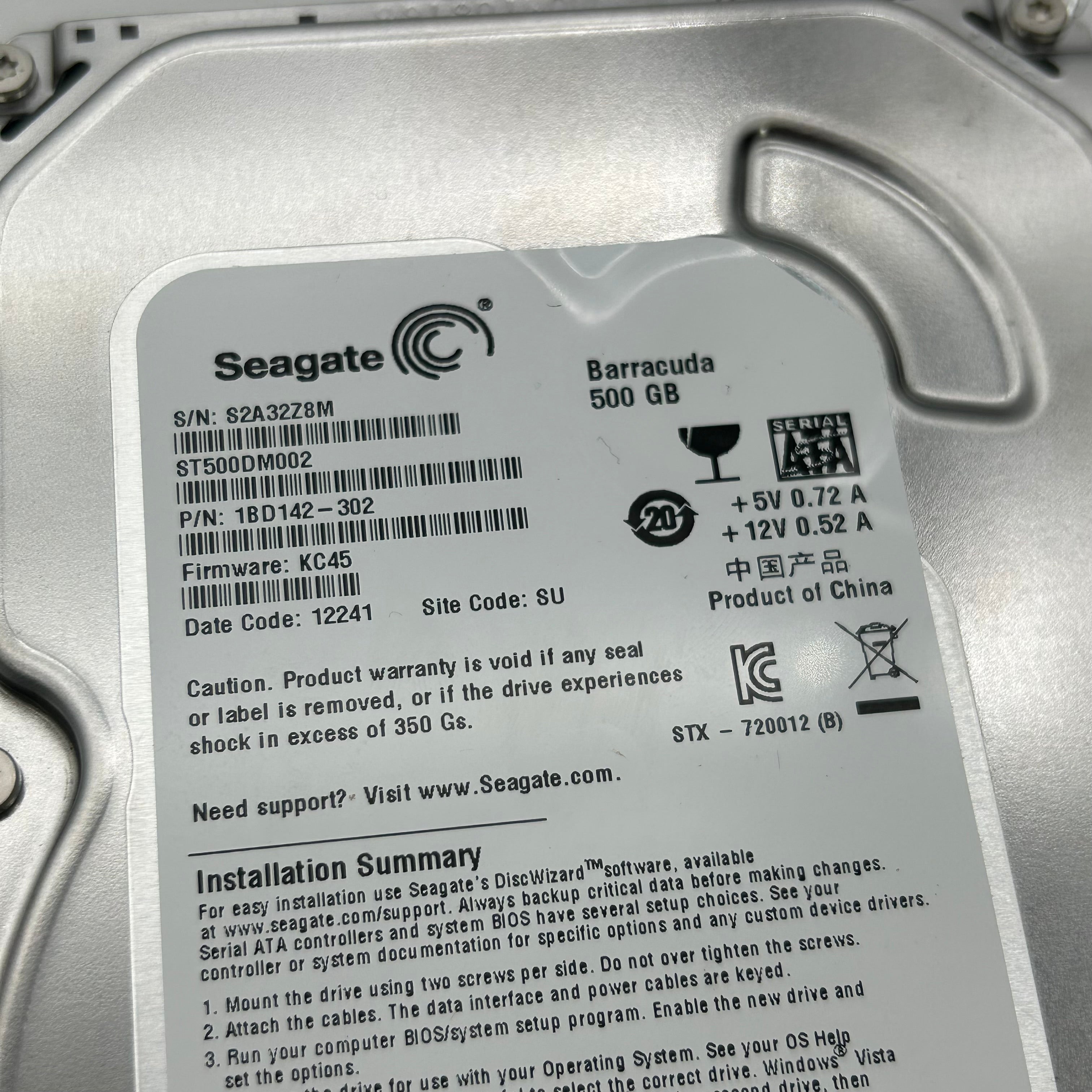 Lot of 11 Seagate Barracuda 500GB 3.5" SATA Hard Drives ST500DM002 UNTESTED