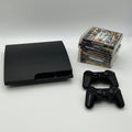 PlayStation 3 Slim 160GB Bundle CECH-3001A 9 Games 2 Controllers (Stick Drift)