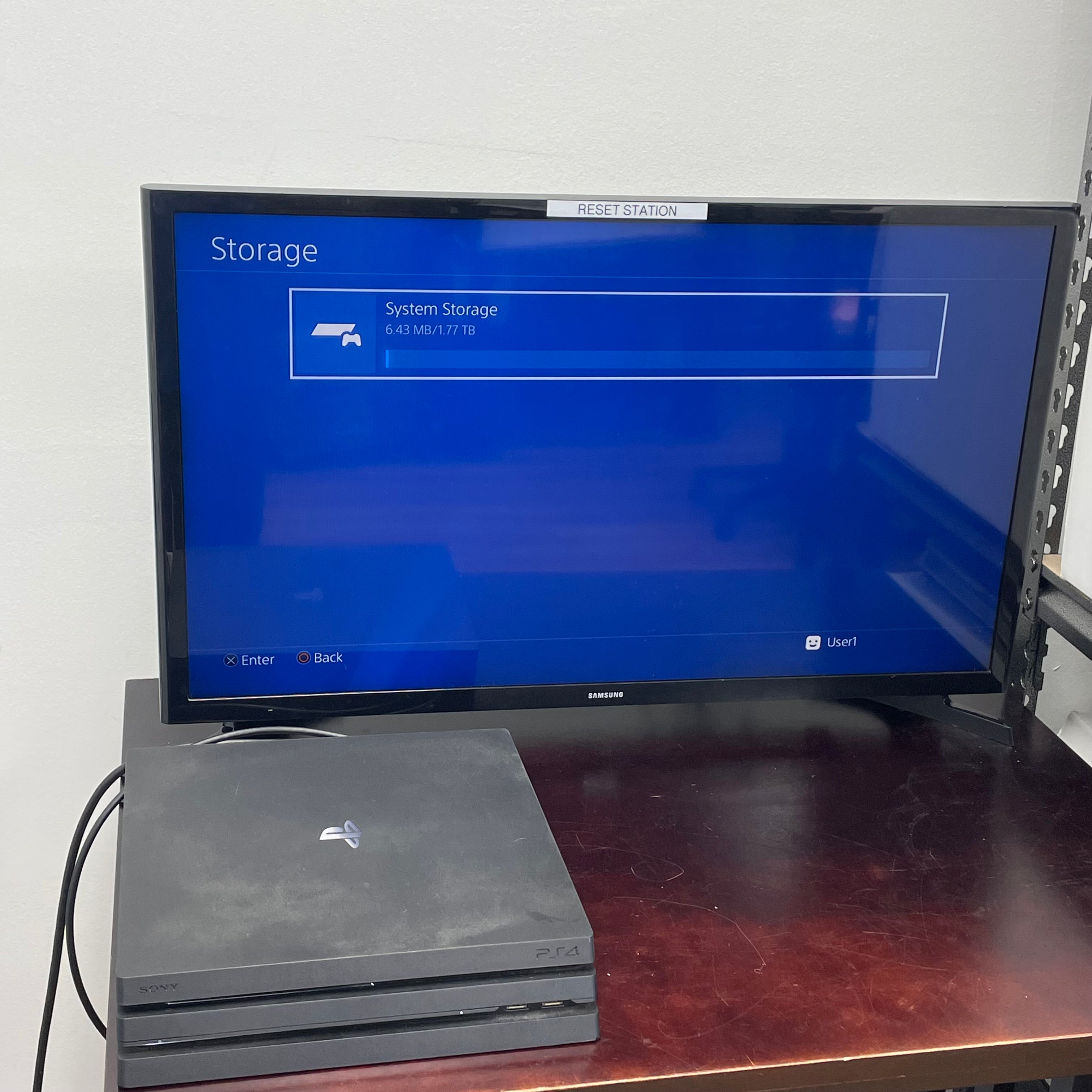Sony PlayStation 4 Pro CUH-7015B 2TB Black w/ Controller, Power Cable and 2 Games