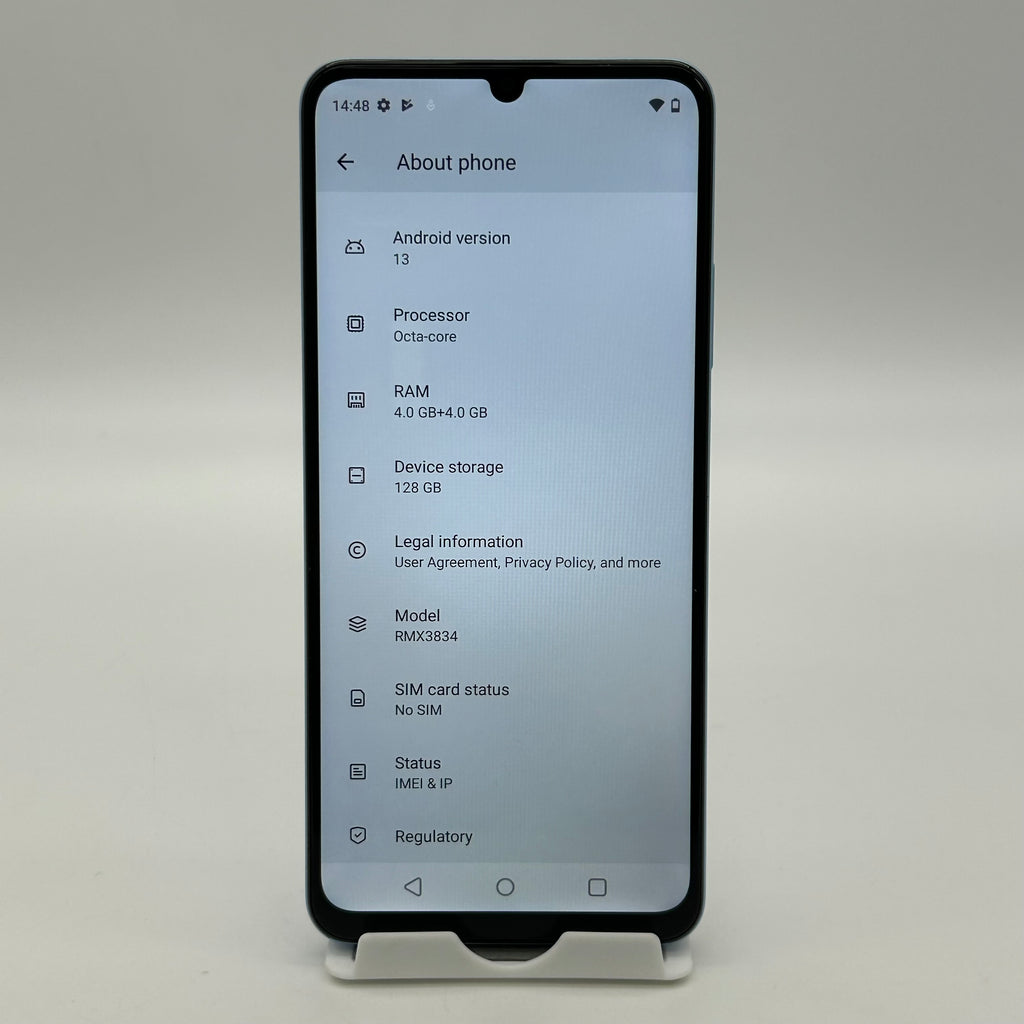 Realme Note 50 RMX3834 128GB Sky Blue (Read Description - Missing SIM Tray)