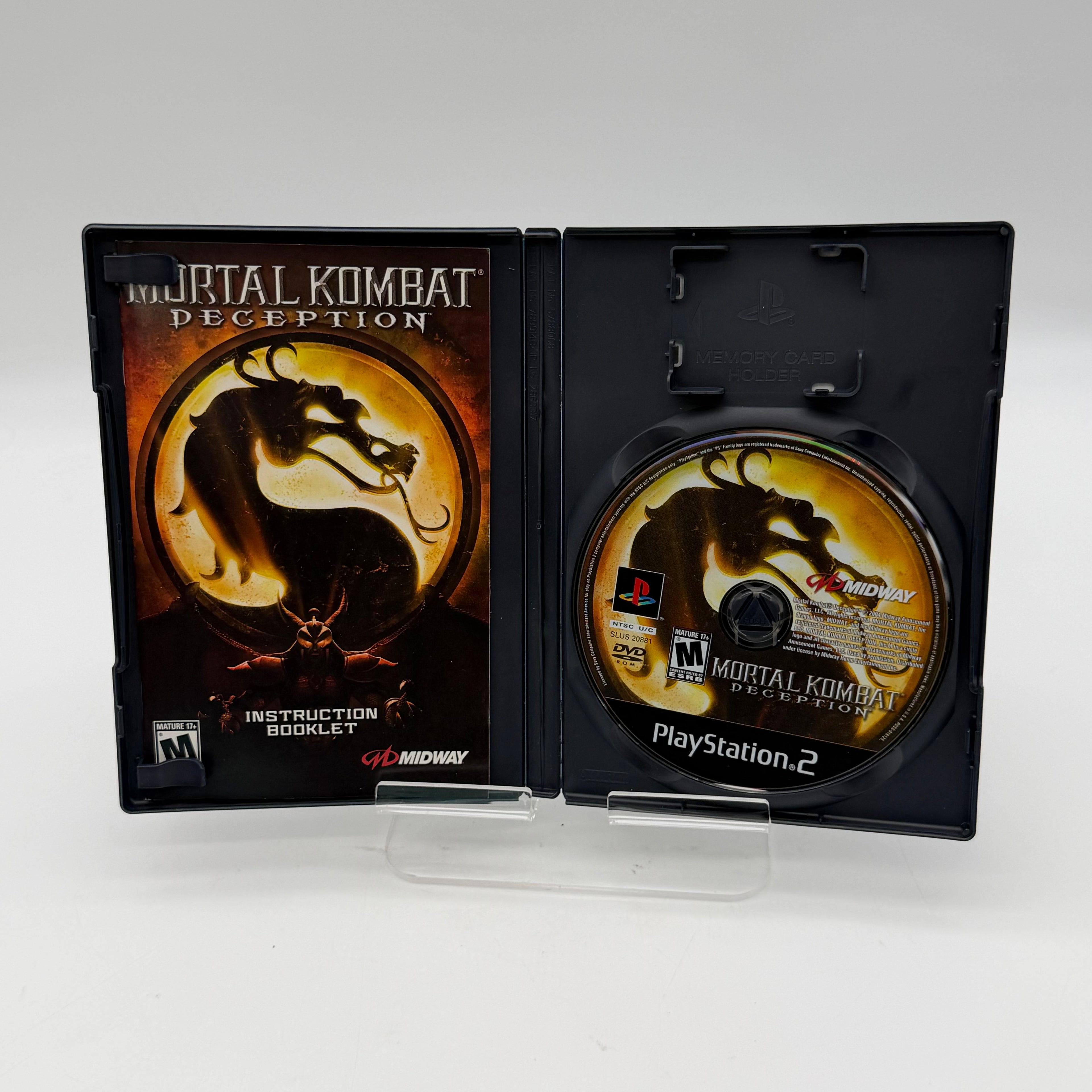 Mortal Kombat Deception Premium Pack (PlayStation 2, PS2 2004) CIB W/ Metal Card