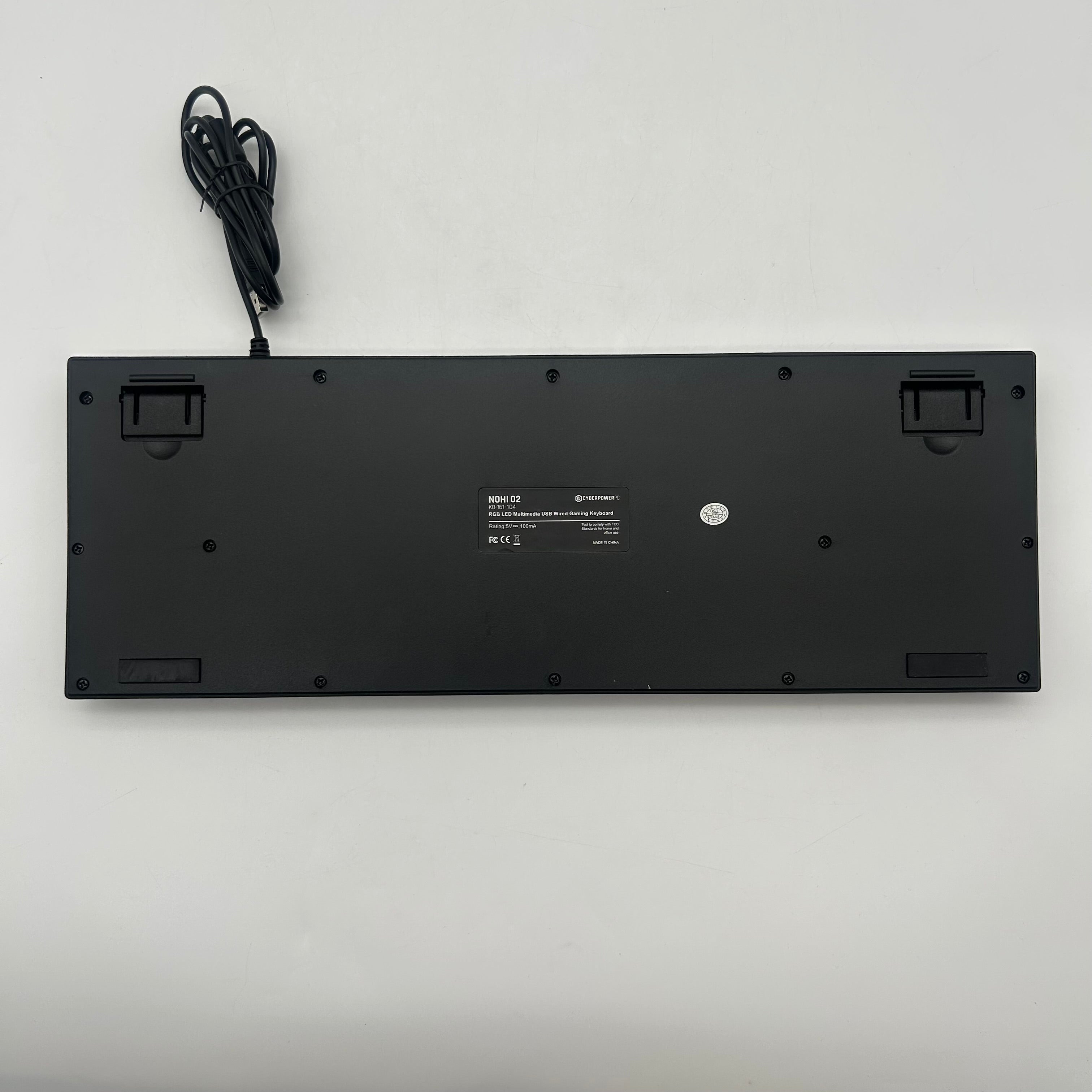 CyberPowerPC NOHI 02 Wired USB Gaming Keyboard + Elite M1-131 Mouse Black