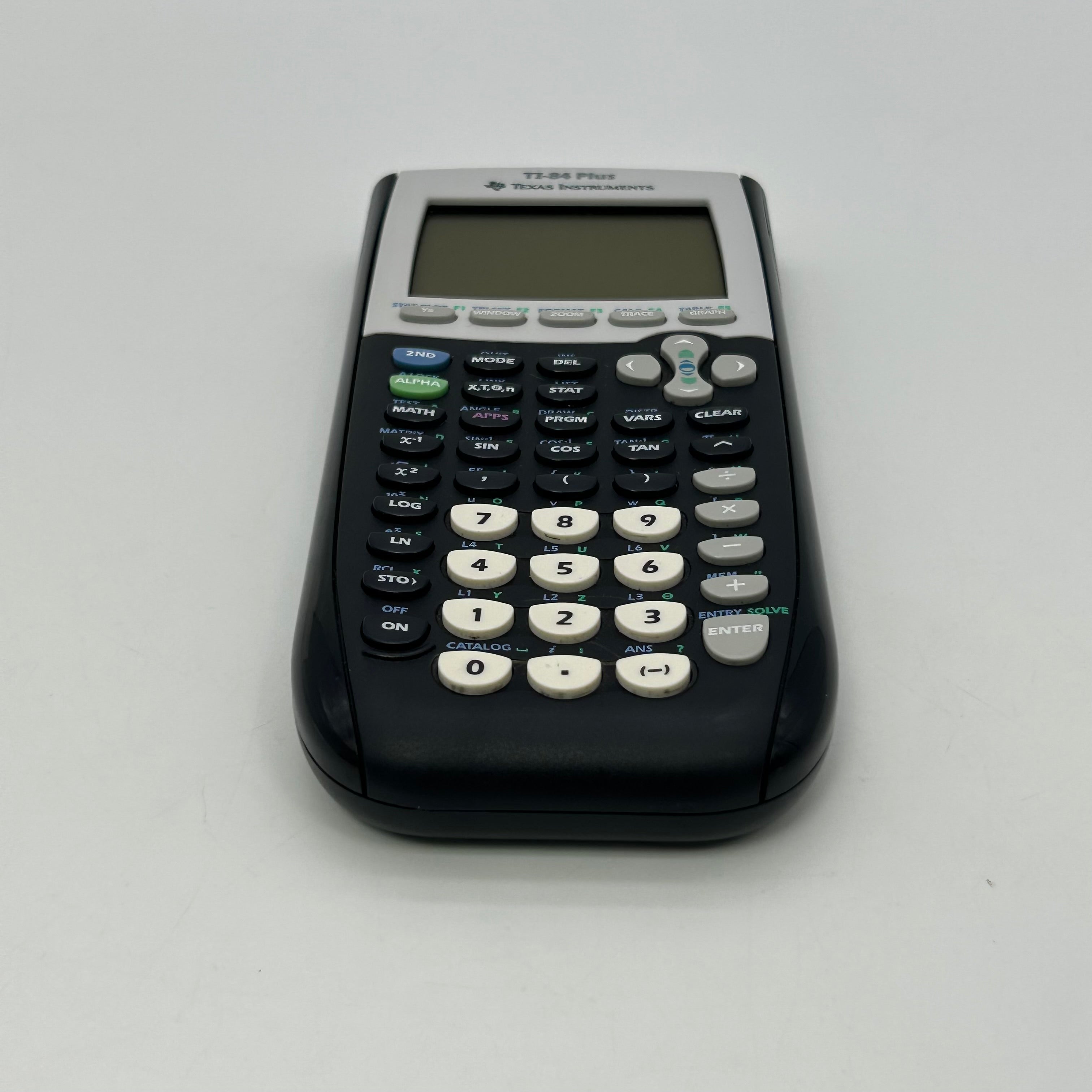 TI-84 Plus Texas Instruments Graphing Calculator Black With Cover