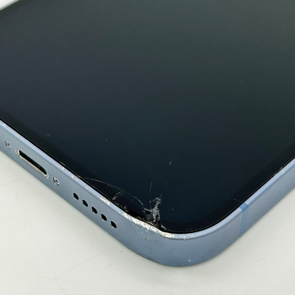 Apple iPhone 14 - 128 GB - Blue (T-Mobile) A2649 - Cracked Front