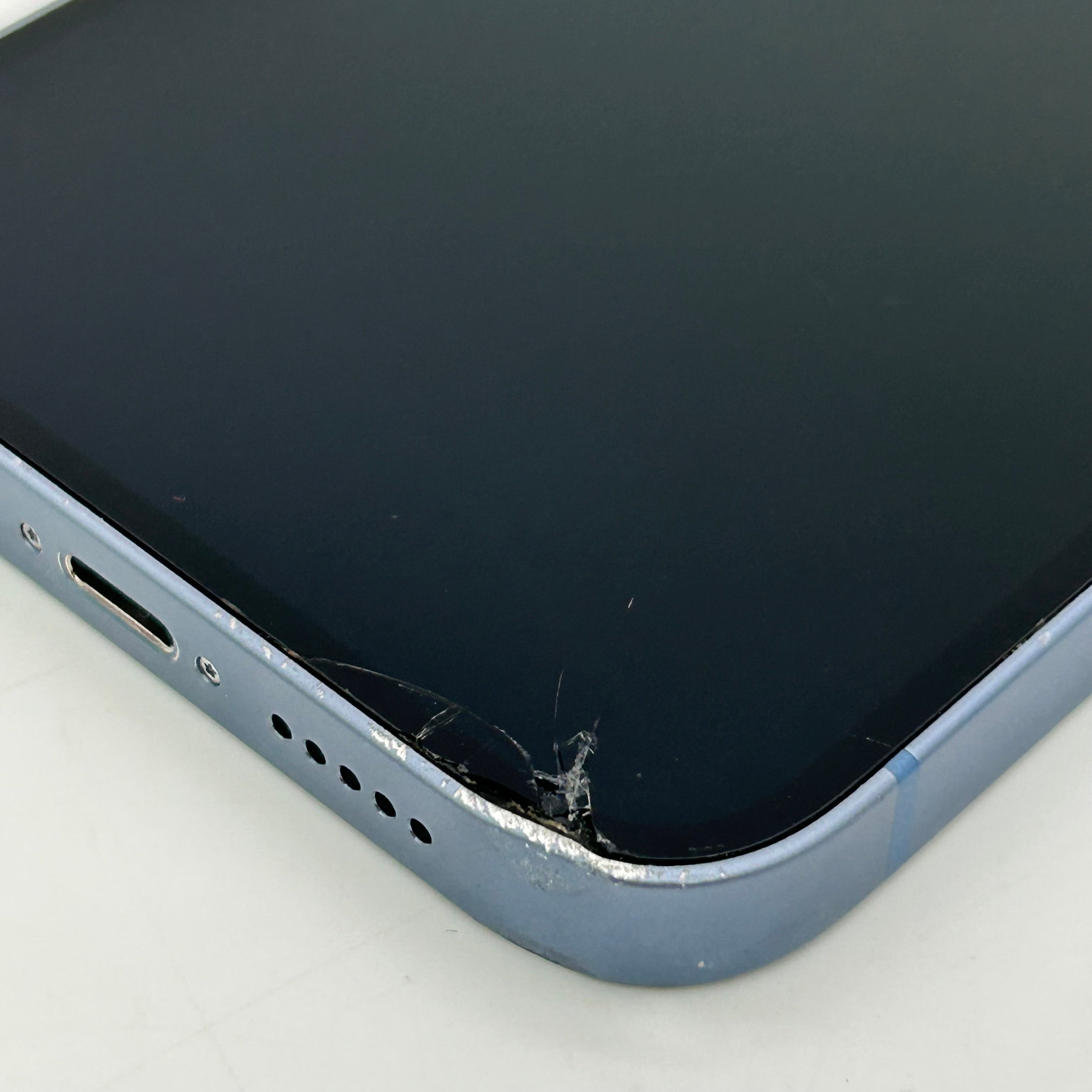 Apple iPhone 14 - 128 GB - Blue (T-Mobile) A2649 - Cracked Front