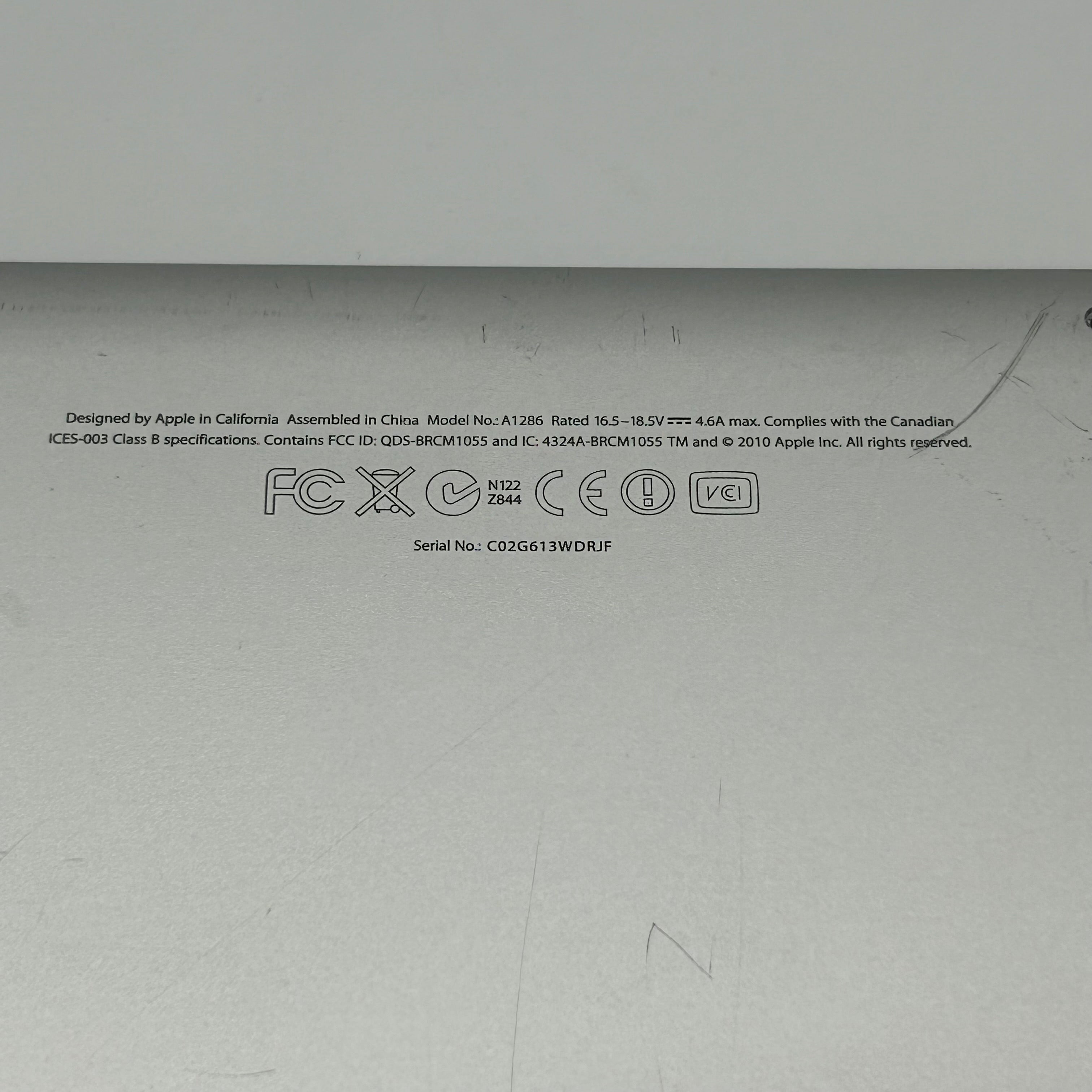 Apple MacBook Pro 15 A1286 Logic Board Silver