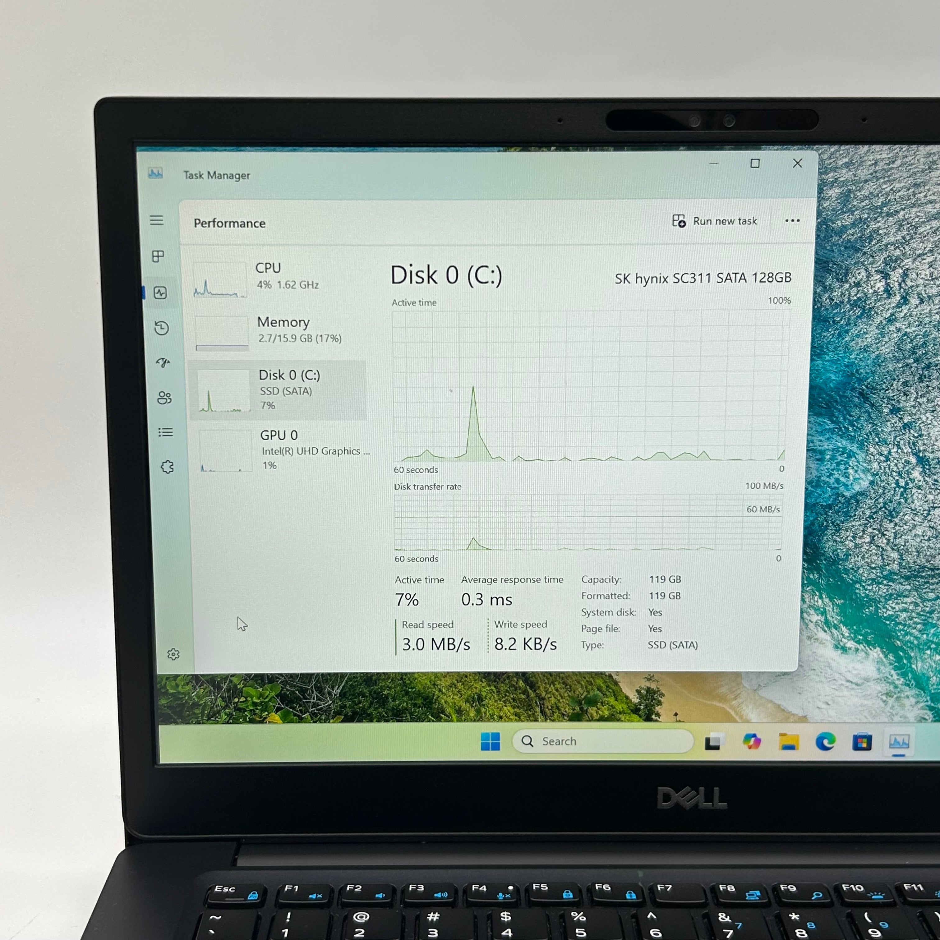 Dell Latitude 7490 14-inch Intel Core i5-8350U 16GB RAM 128GB SSD Black Laptop