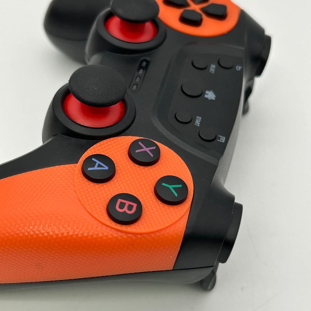 2.4G Wireless Controller Gamepad, 2 controllers, 1 game stick - M9 - Orange/Black