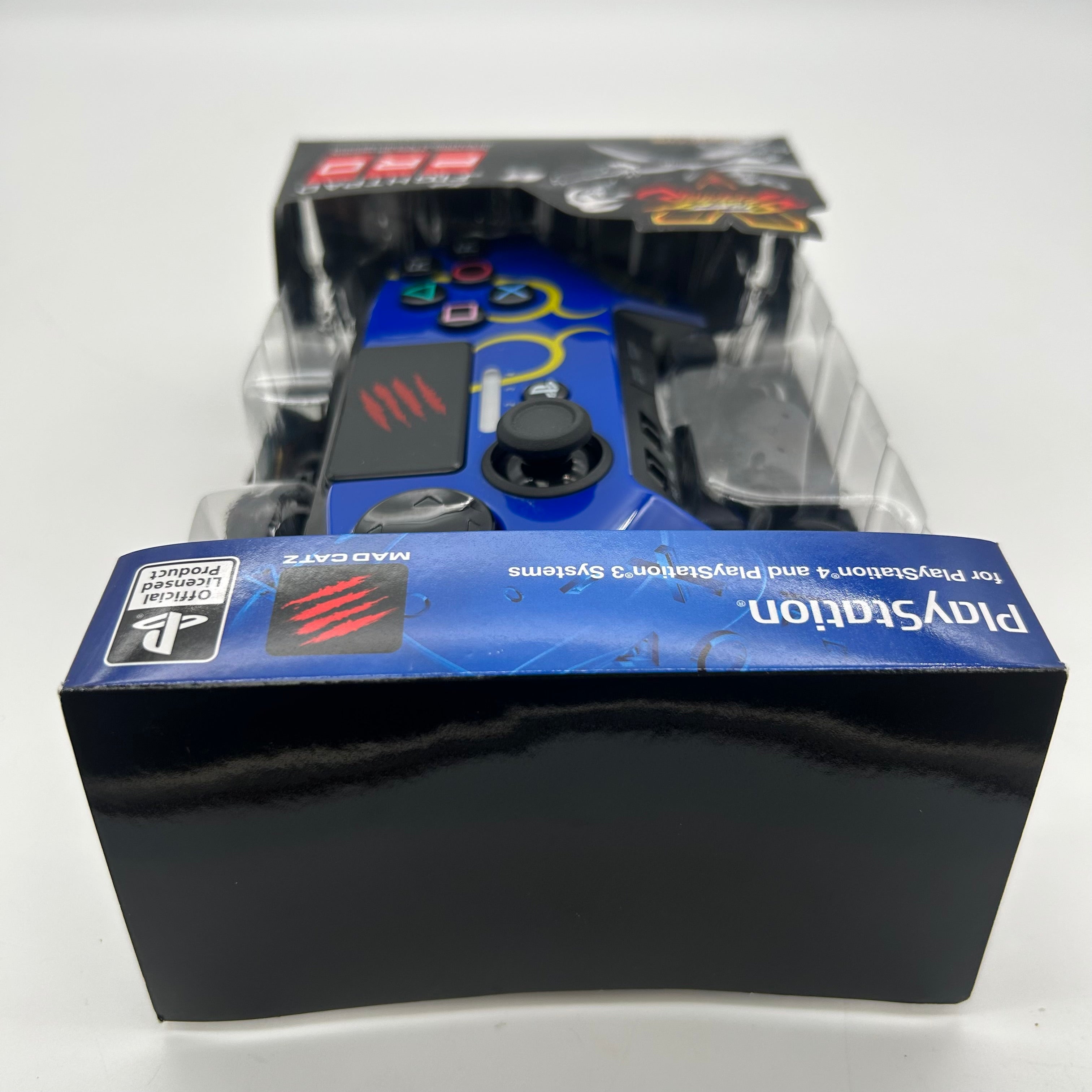 Mad Catz Street Fighter V FightPad PRO Playstation PS4 / PS3 Blue - NEW open box