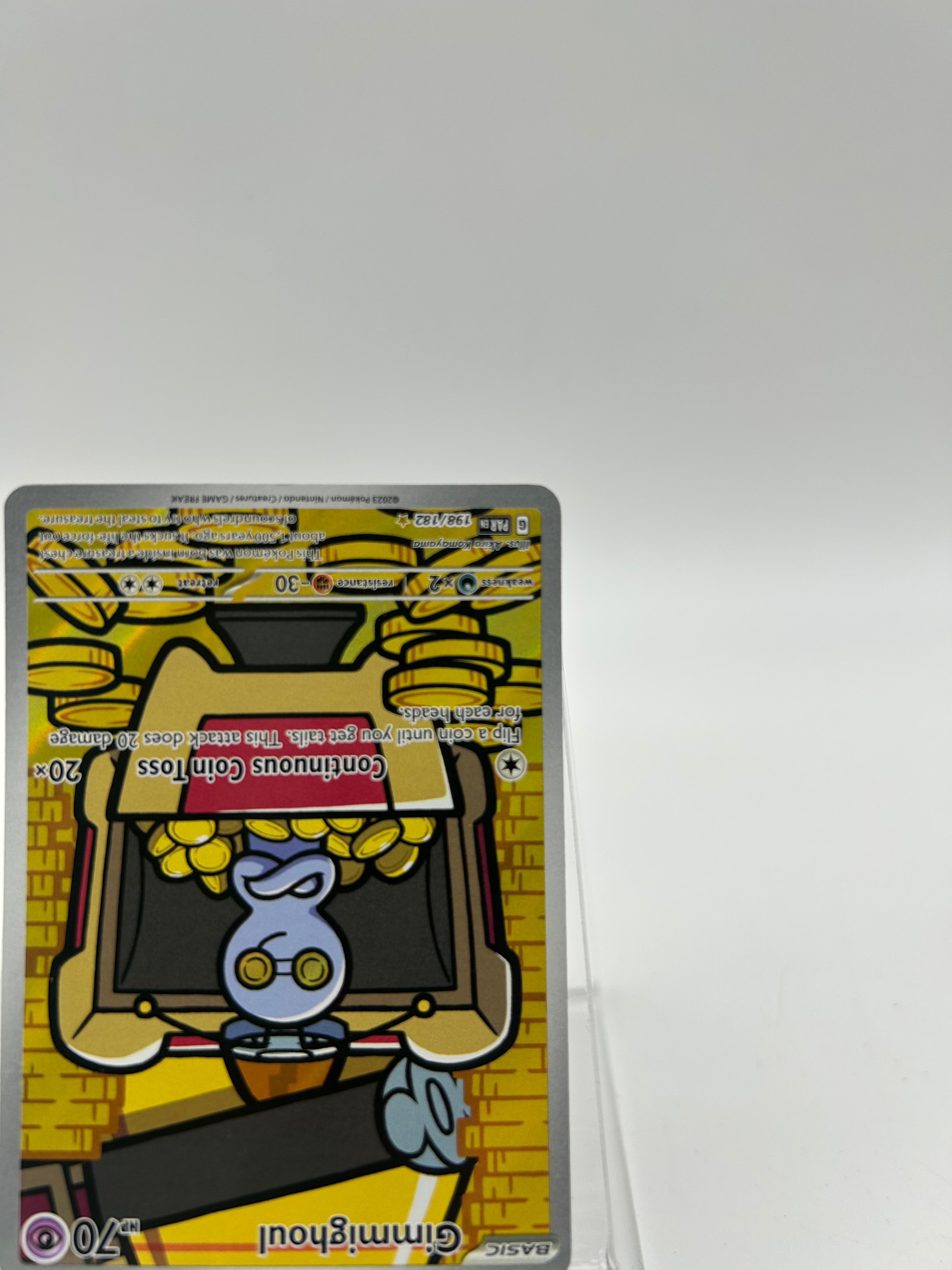 Pokemon Gimmighoul #198/182 - Black Used A Raw Ungraded