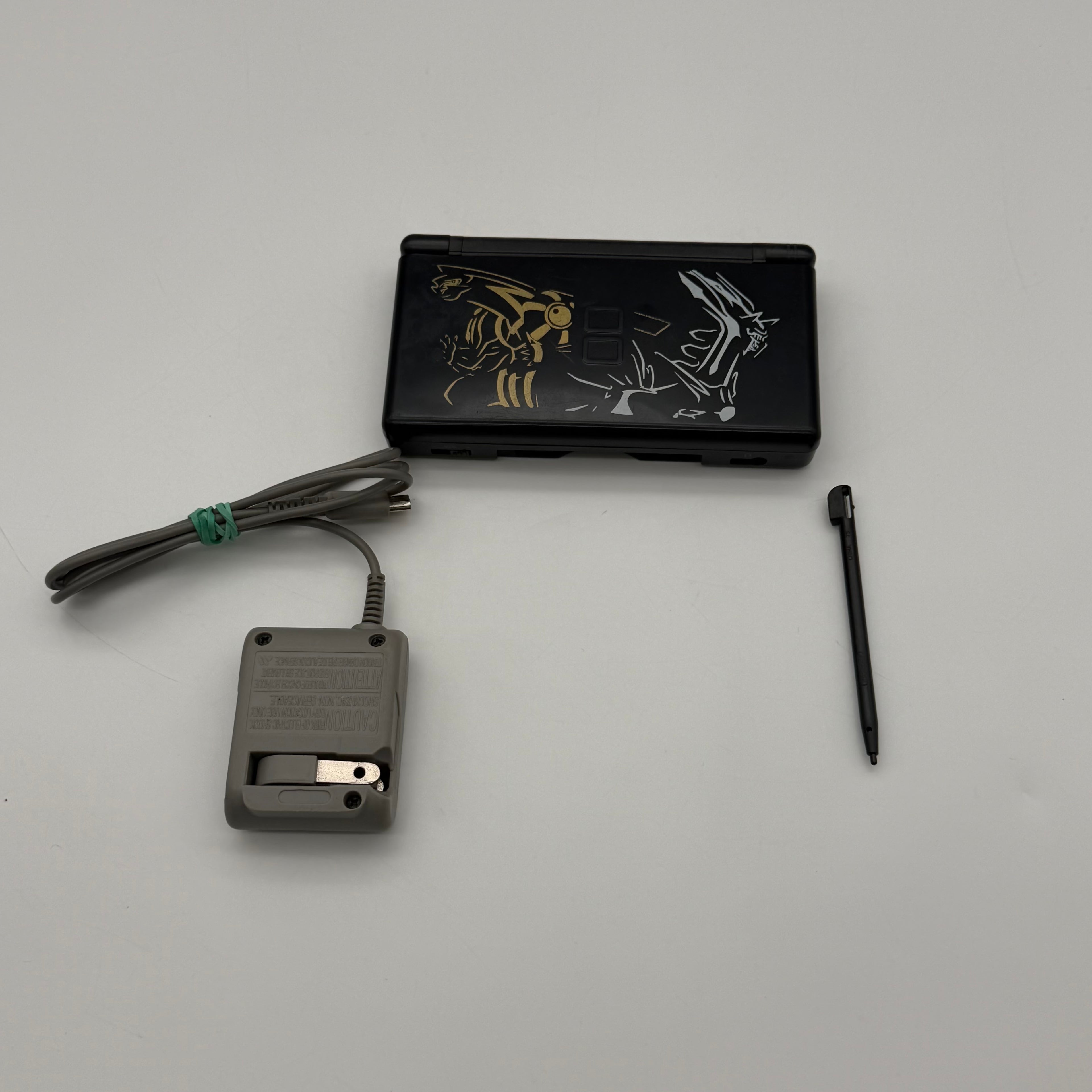 Nintendo DS Lite Pokemon Dialga And Palkia Edition Console w/ Charger & Stylus - Tested