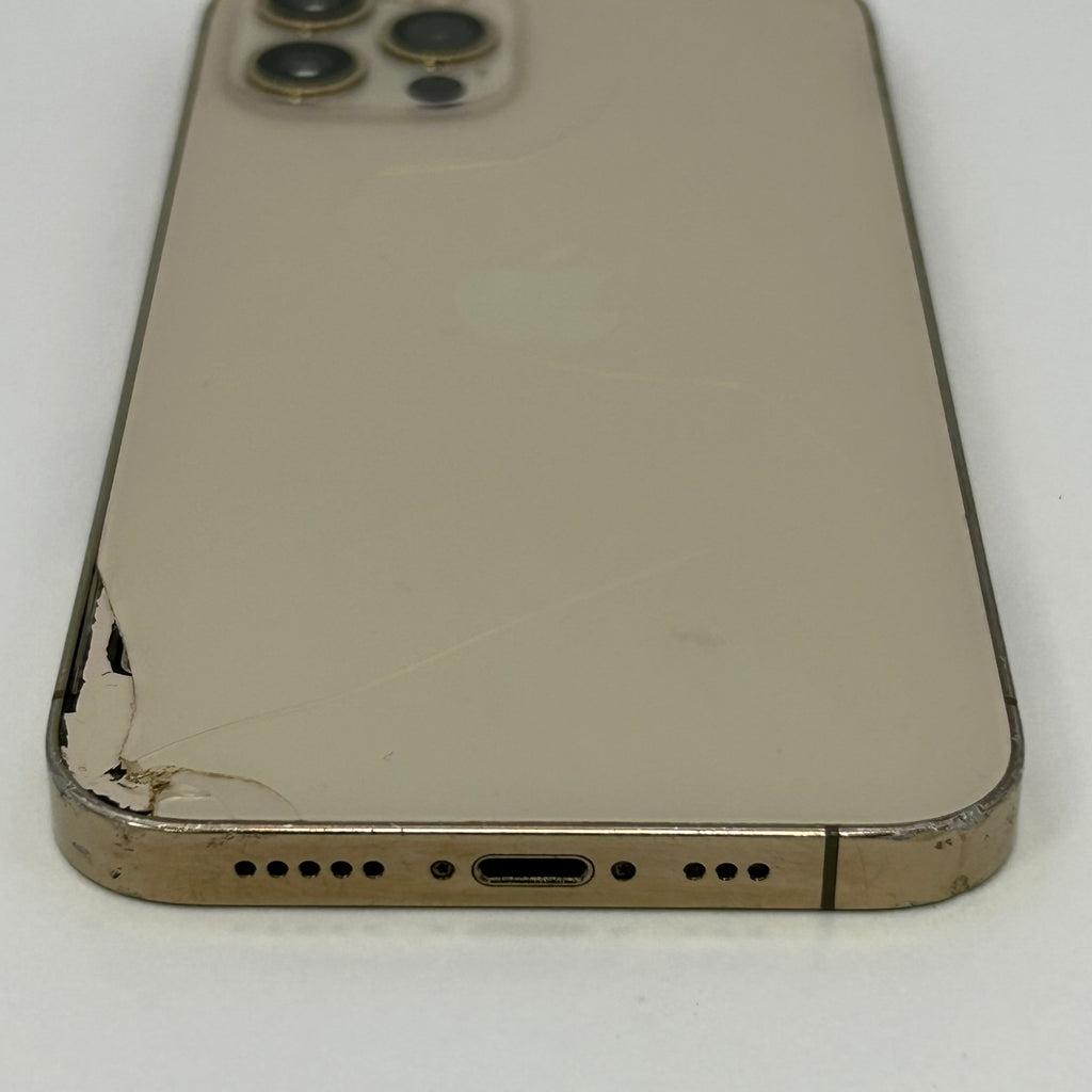 Apple iPhone 12 Pro 128GB MGJQ3LL/A Unlocked - Cracked Back - Heavy Scratches - Missing SIM Tray