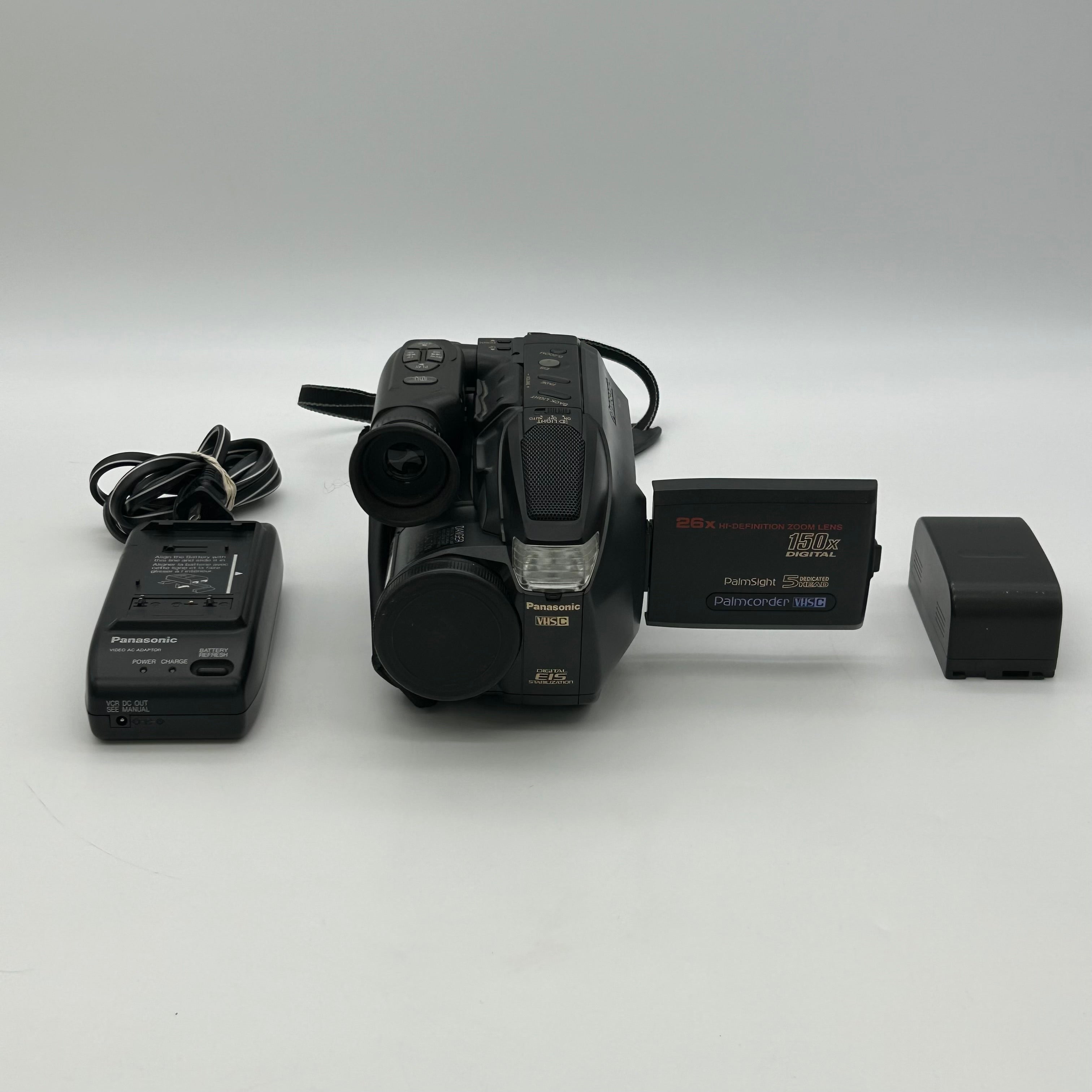Panasonic PV-L579D VHS-C Palmcorder Camcorder w/ Charger & Battery - Untested