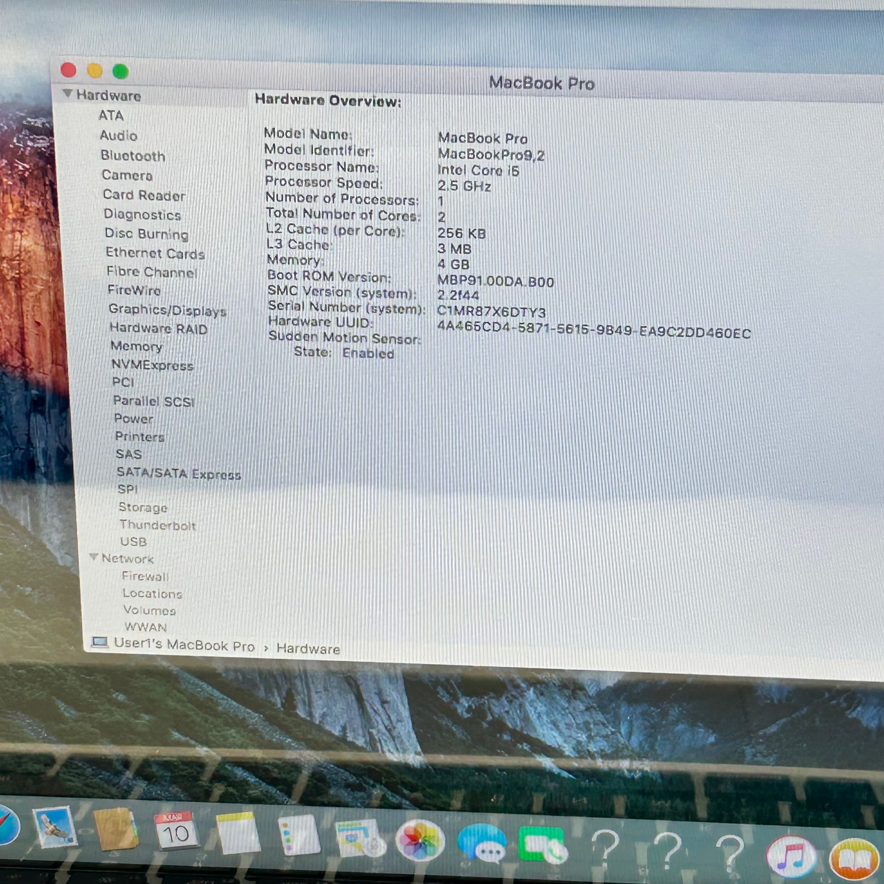 Apple MacBook Pro 13" A1278 i5 4GB RAM 512GB SSD 2012  - Used